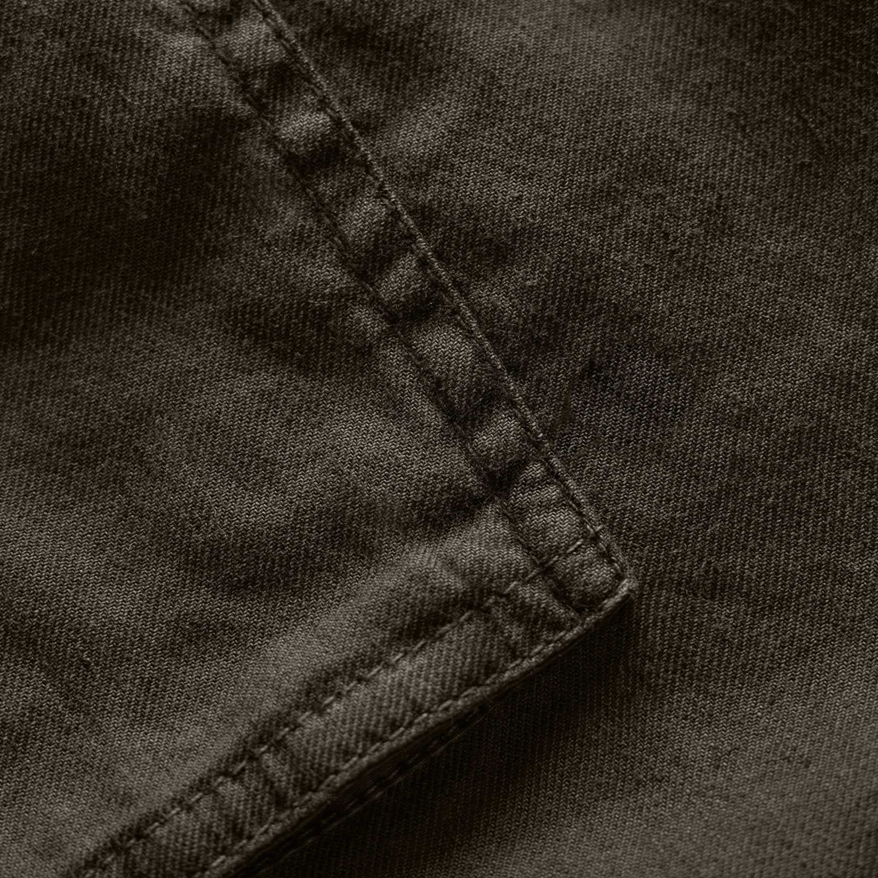 Stretch Linen Cargo Pant - Dark Olive Pigment