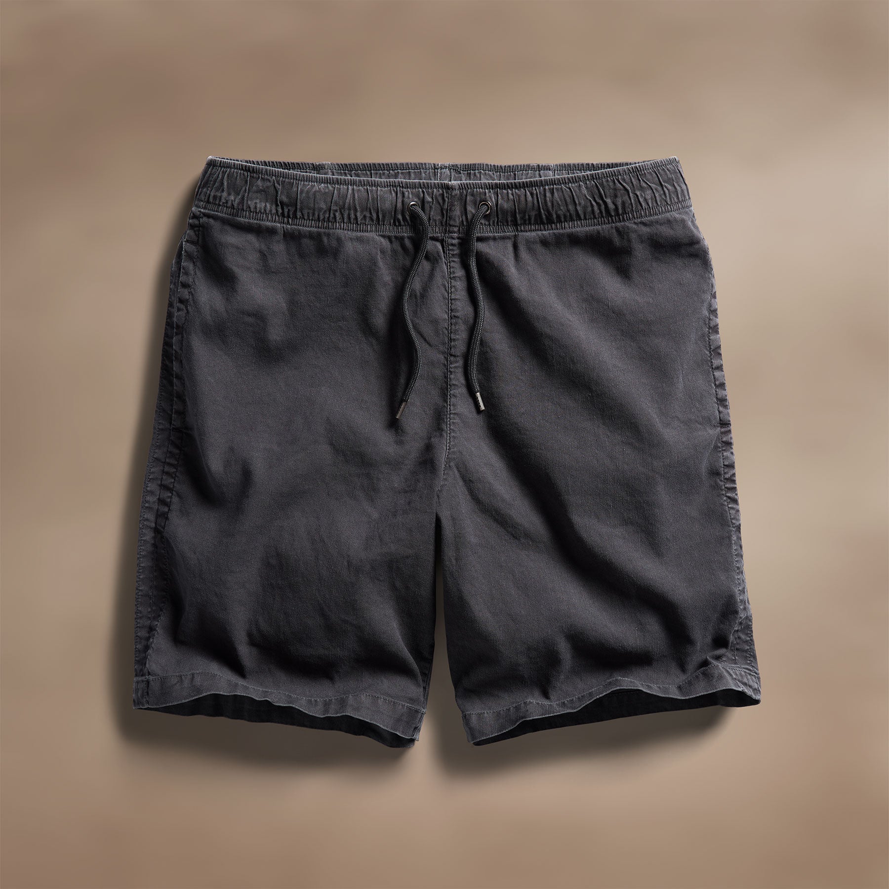 Linen Blend Jogger Short - Magma Pigment