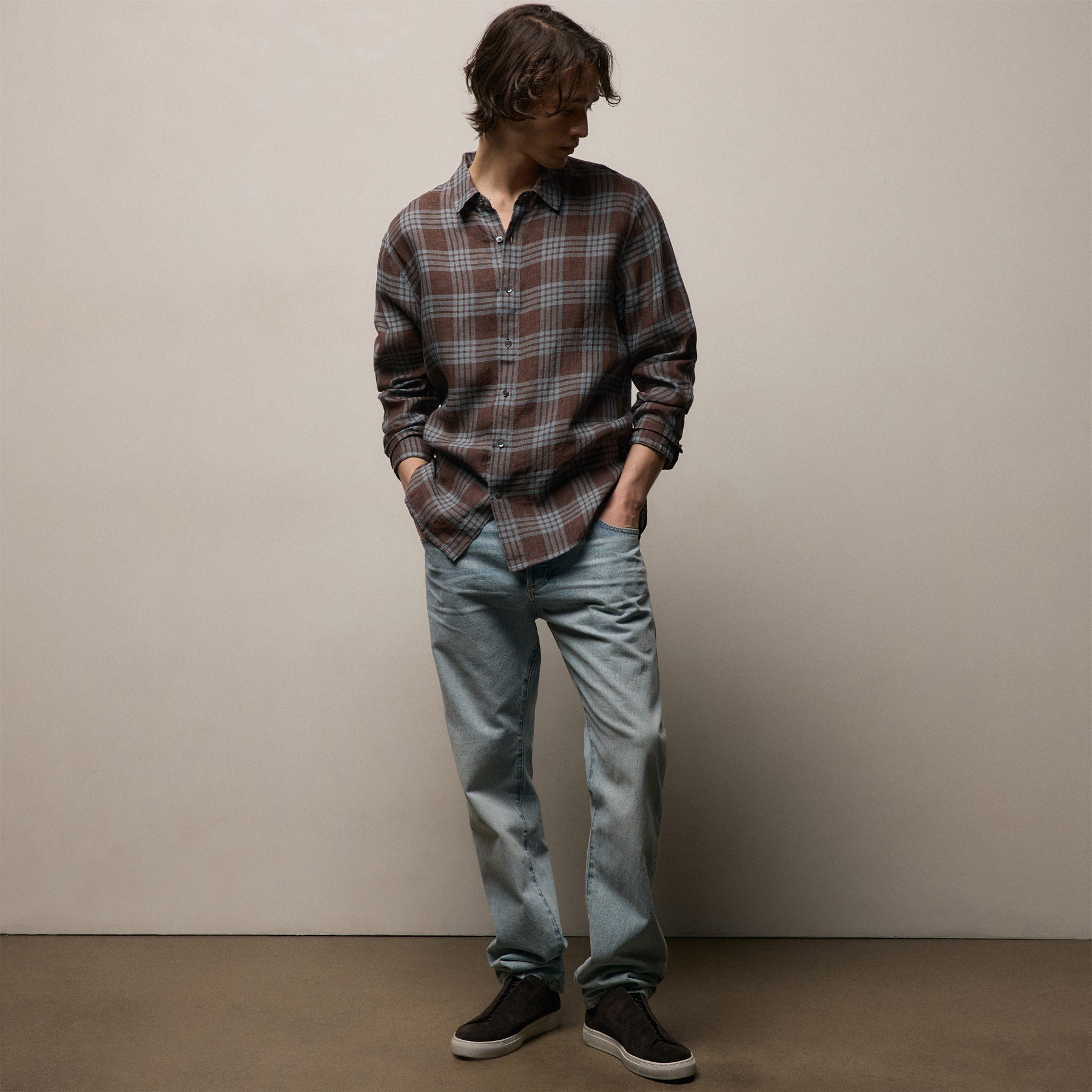 Men's Suede Solstice Sneaker - Cafe