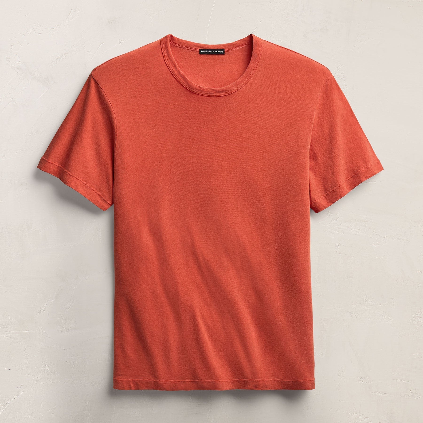Short Sleeve Crew Neck - Blood Orange Pigment