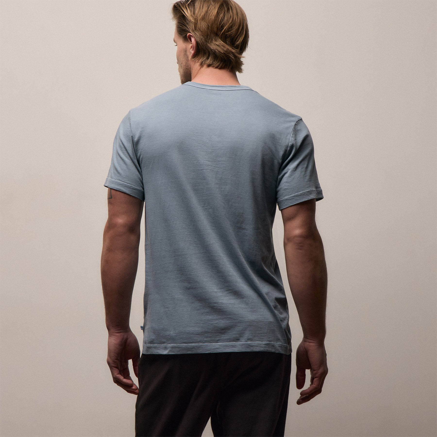Short Sleeve Crew Neck - Bluestone Pigment