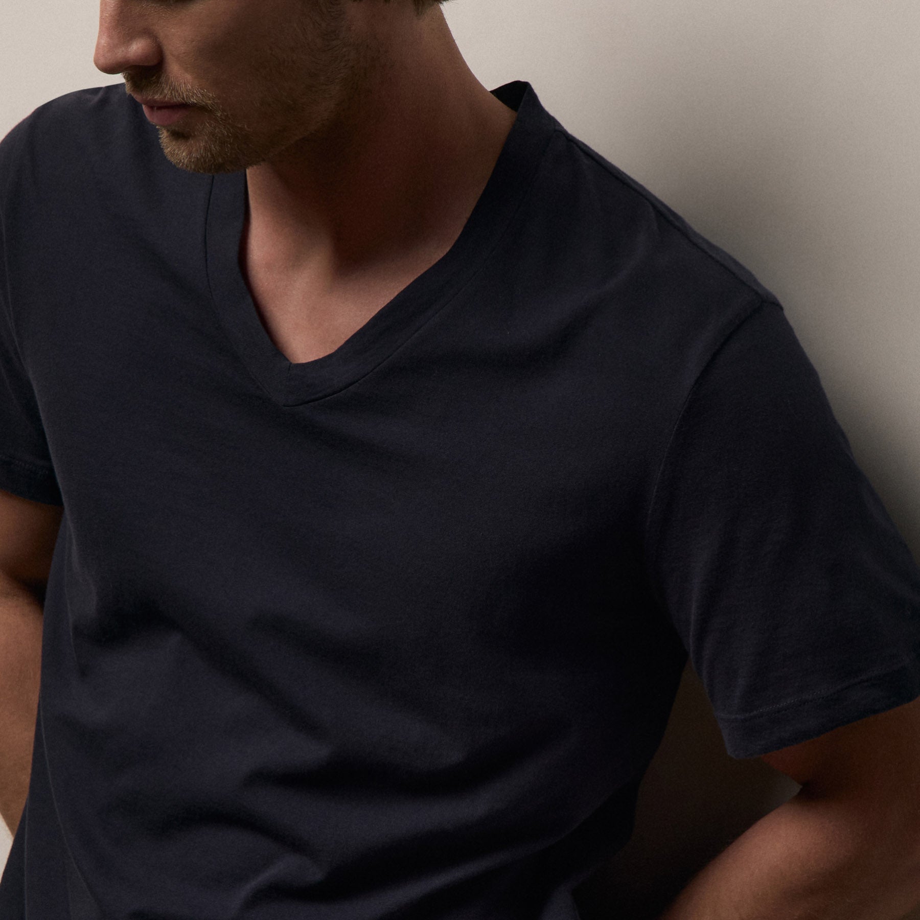 Short Sleeve V Neck - Deep