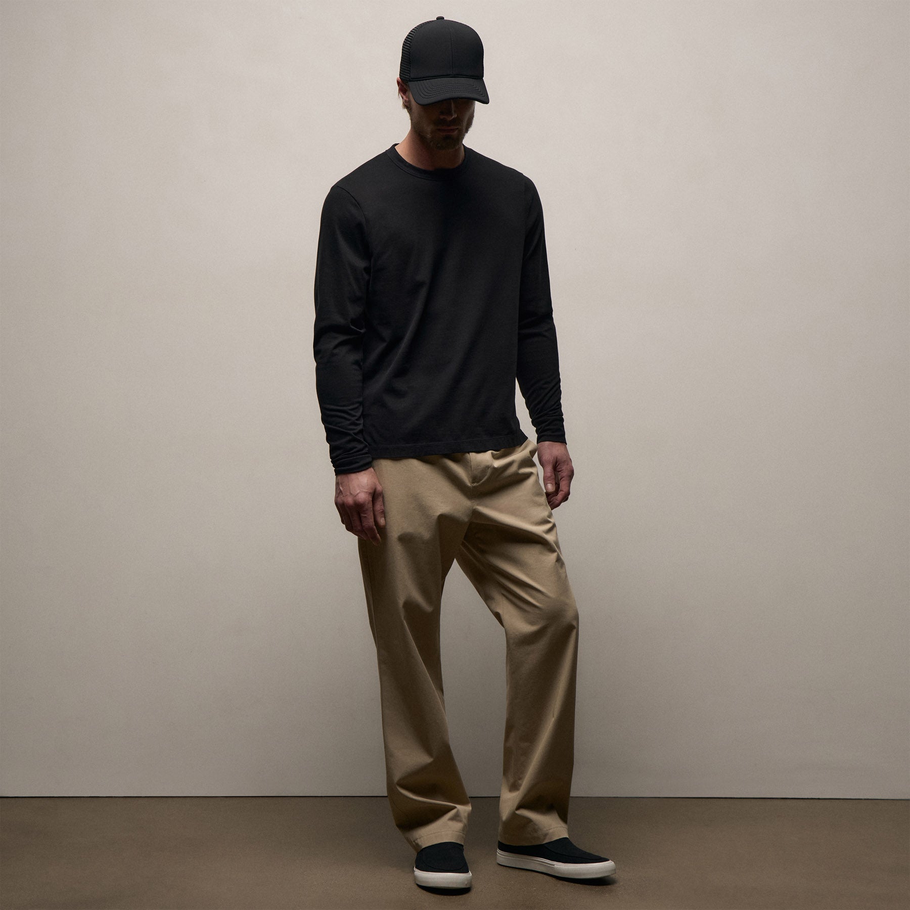 Heavy Luxe Jersey Long Sleeve - Black
