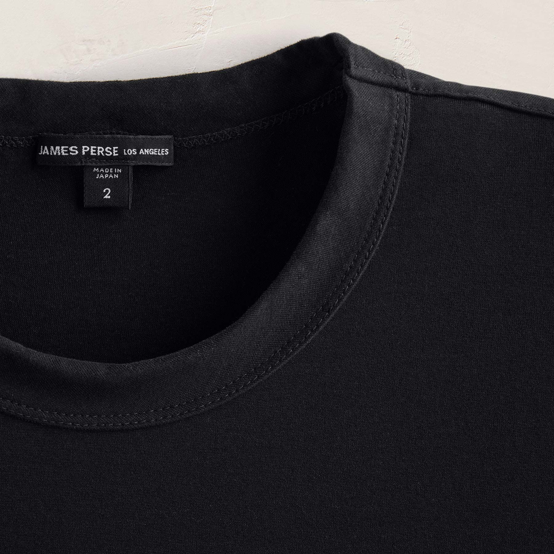 Heavy Luxe Jersey Oversized Crew - Black
