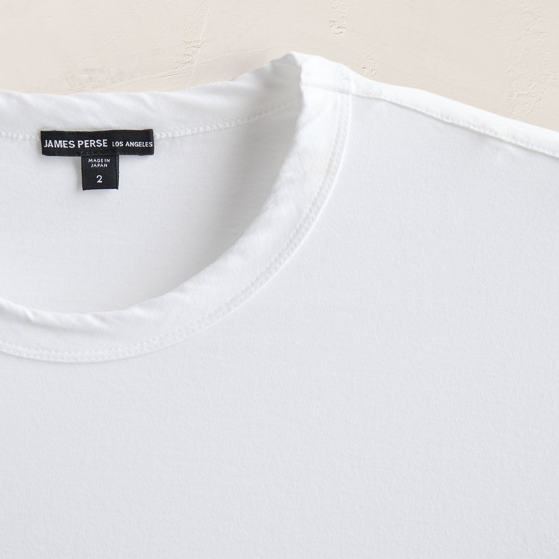 Heavy Luxe Jersey Oversized Crew - White