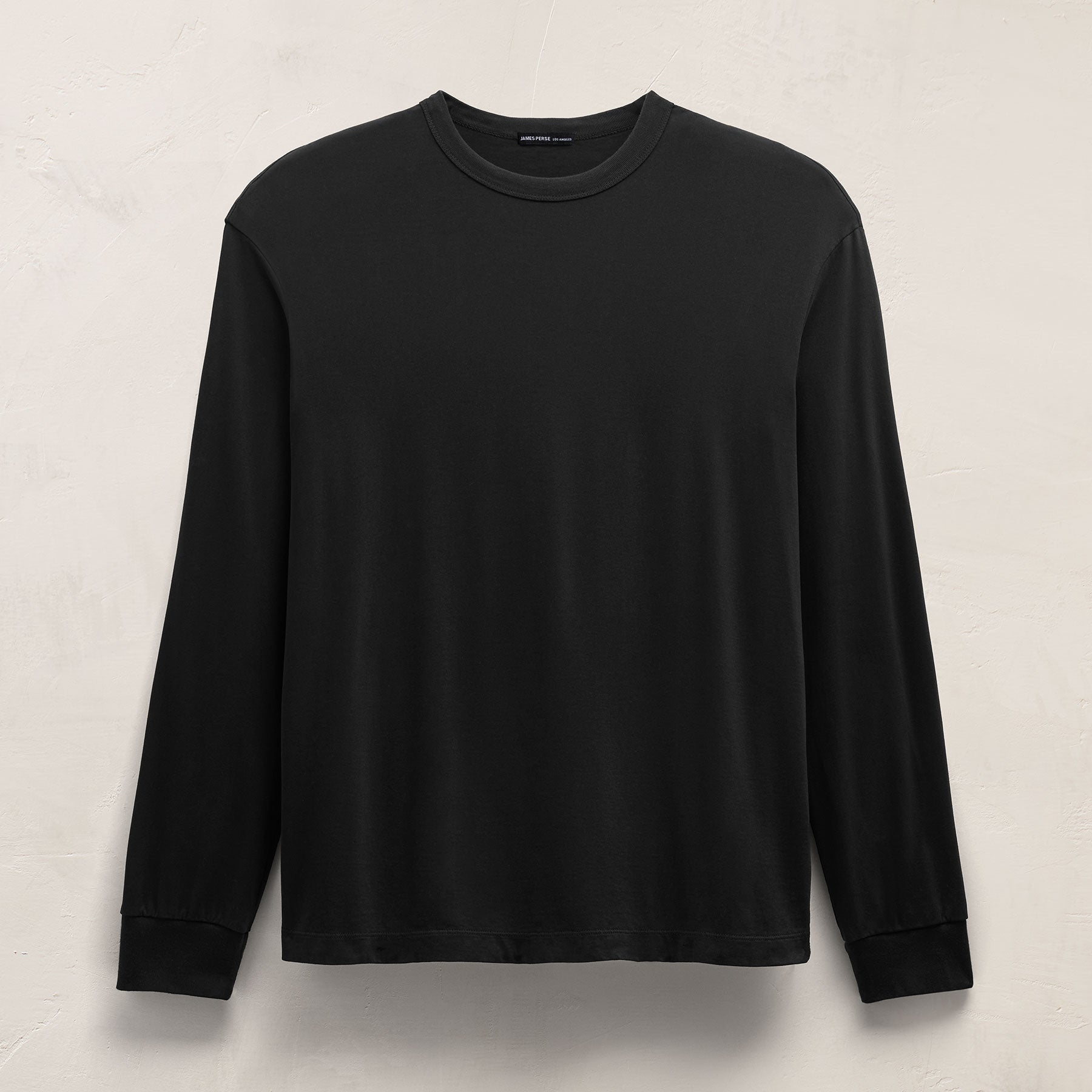 Heavy Luxe Jersey Oversized Long Sleeve - Black