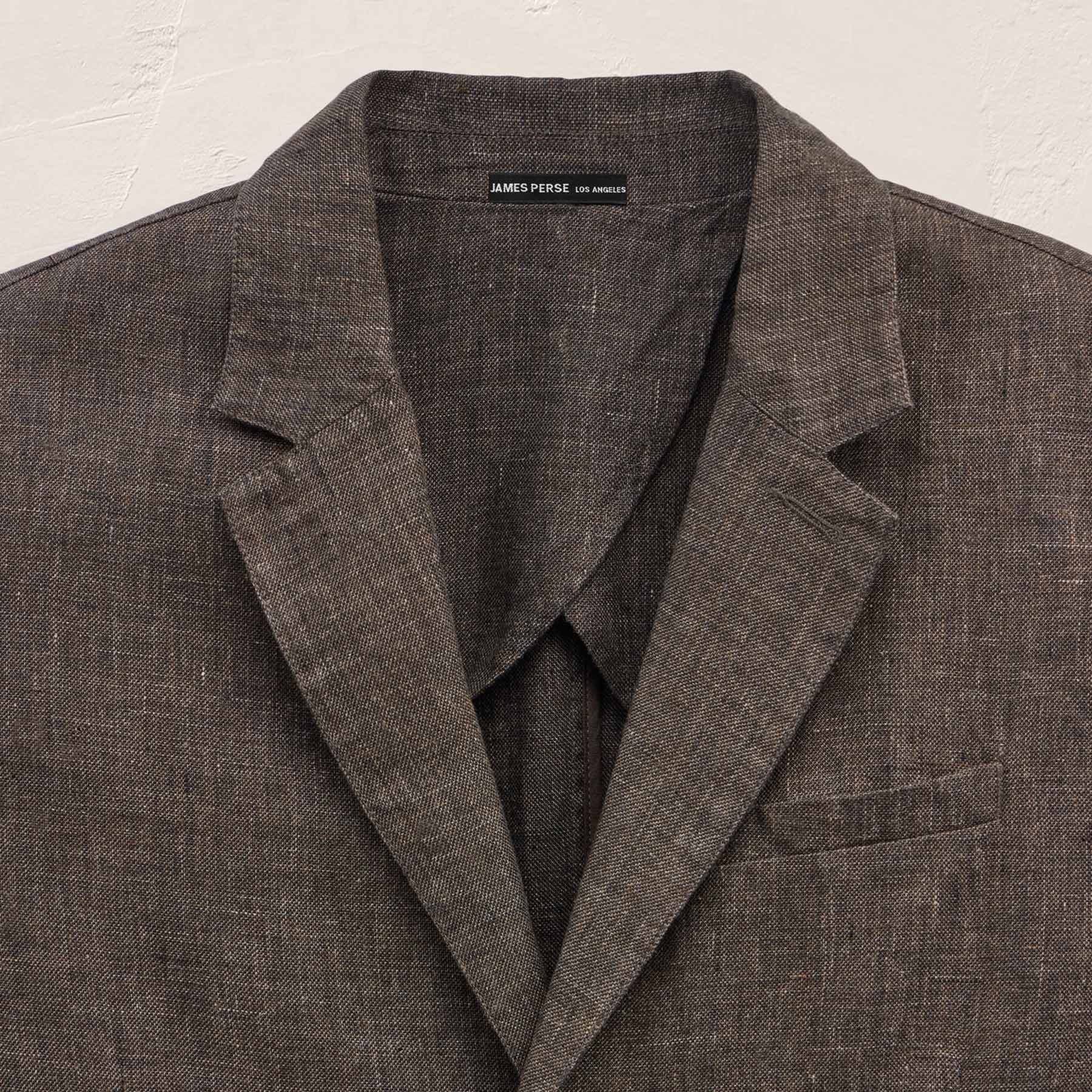 Montecito Linen Blazer - Bark
