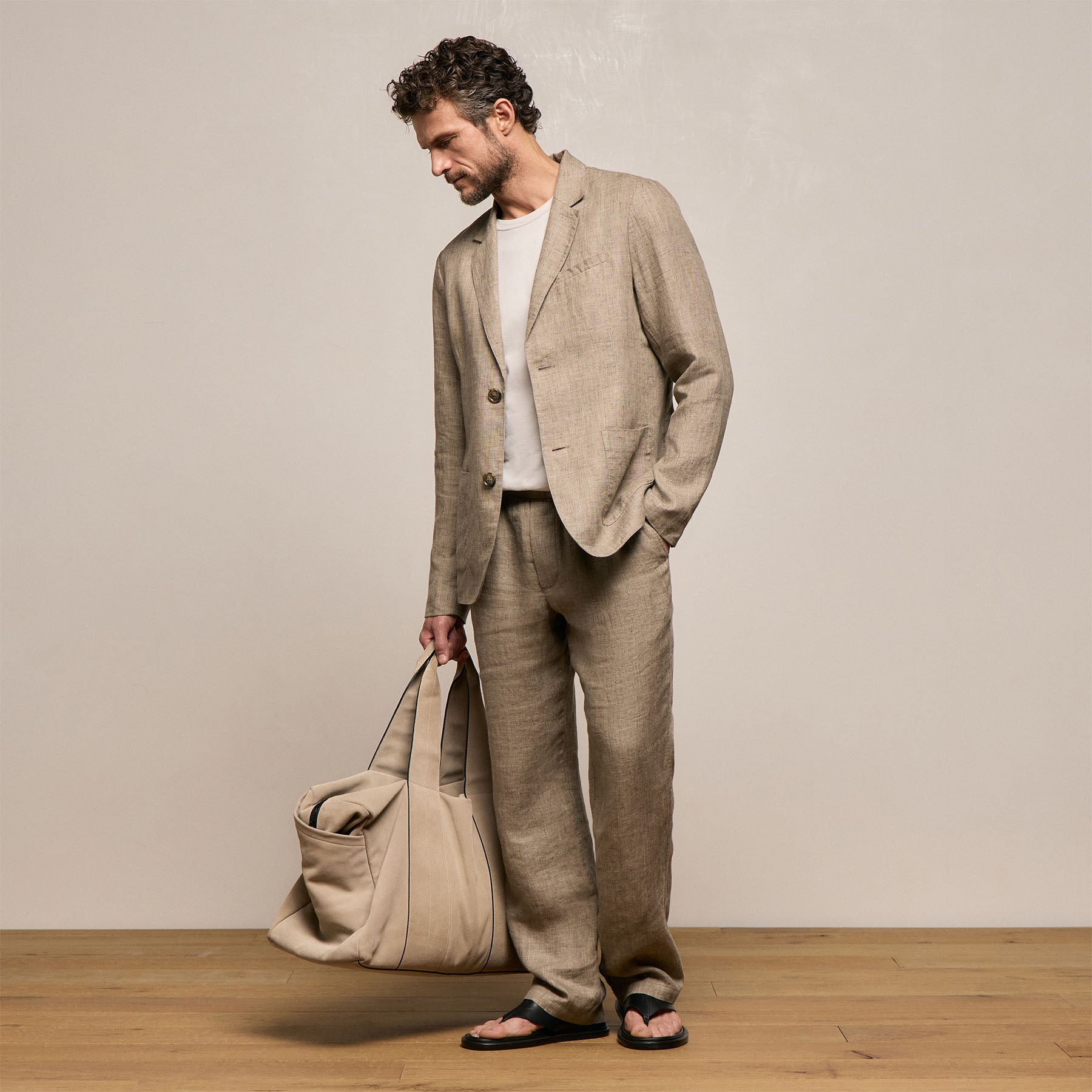 Montecito Linen Blazer - Soft Beige