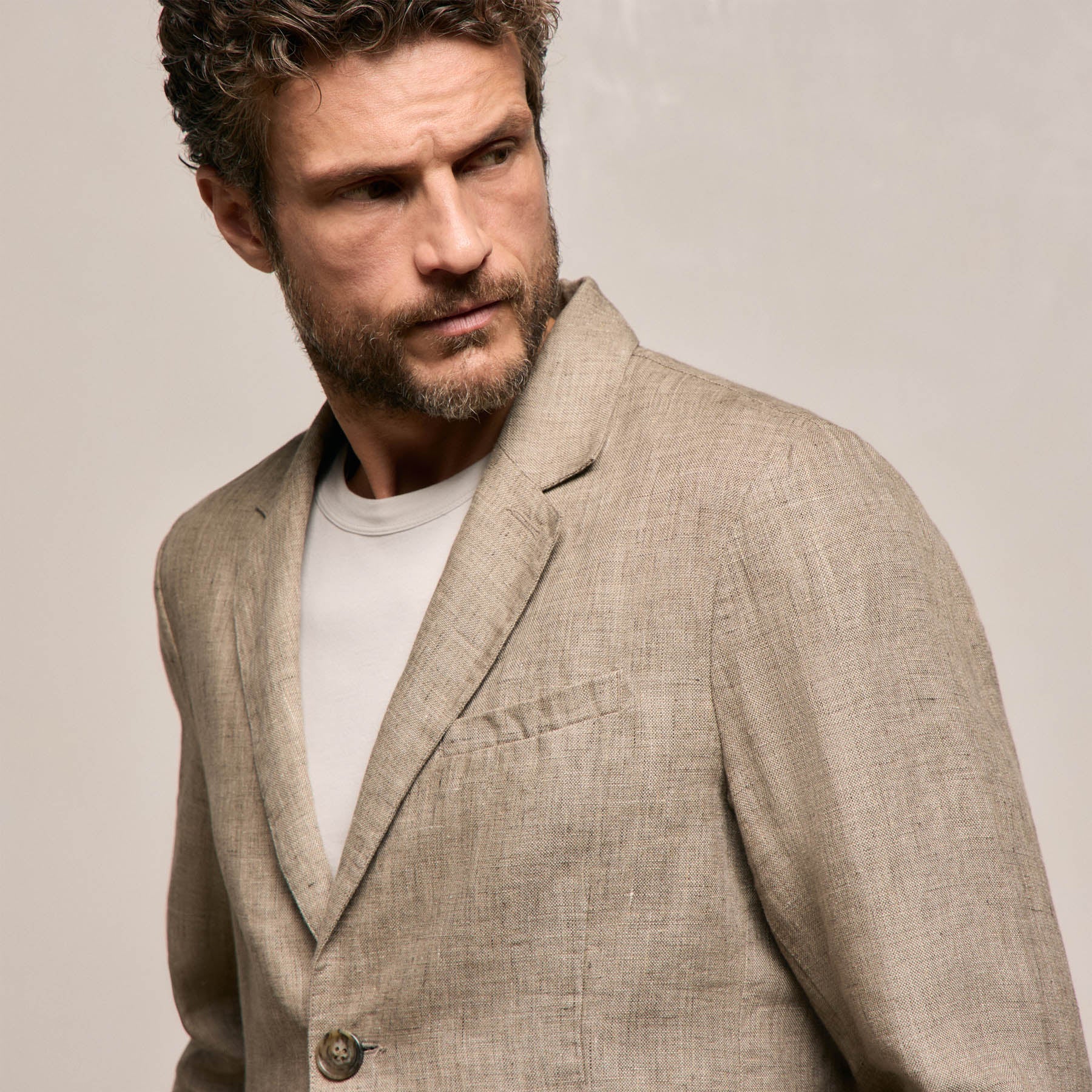 Montecito Linen Blazer - Soft Beige
