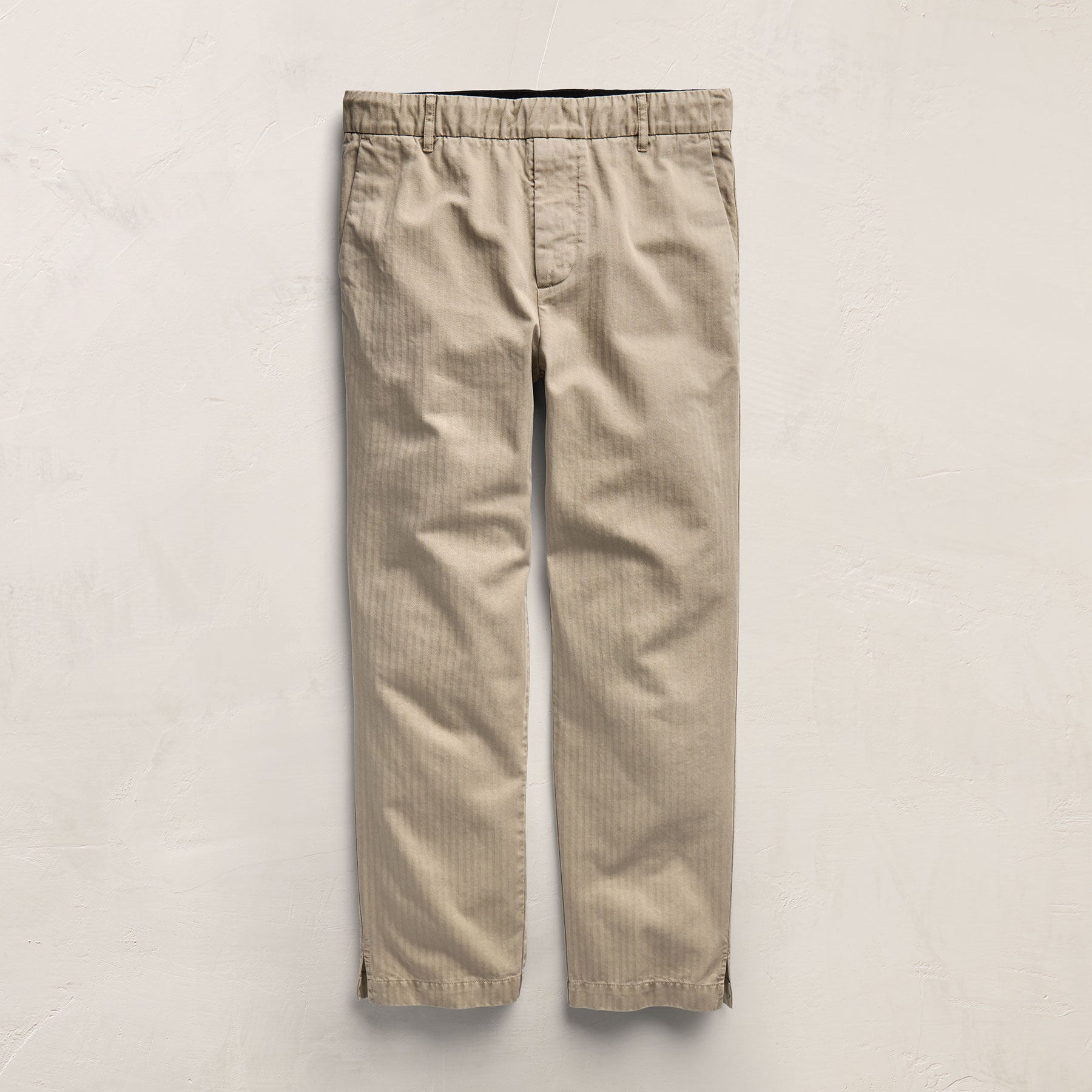 Herringbone Twill Trouser - Flax Pigment