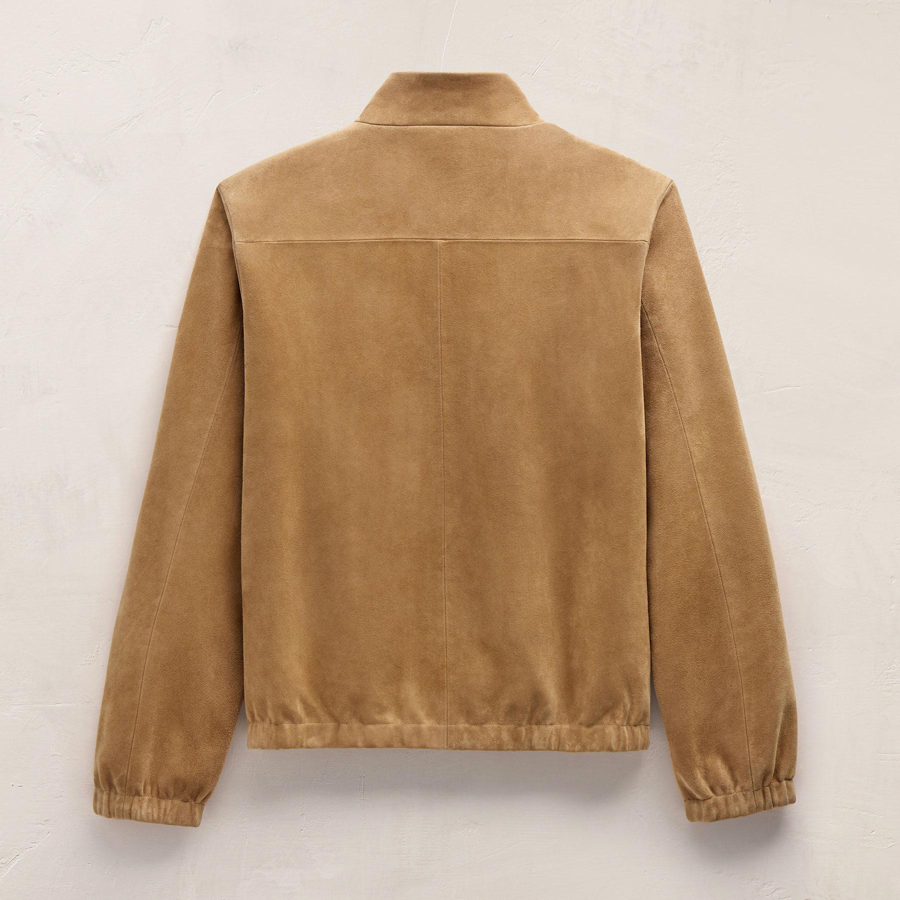 Suede Bomber Jacket - Sand