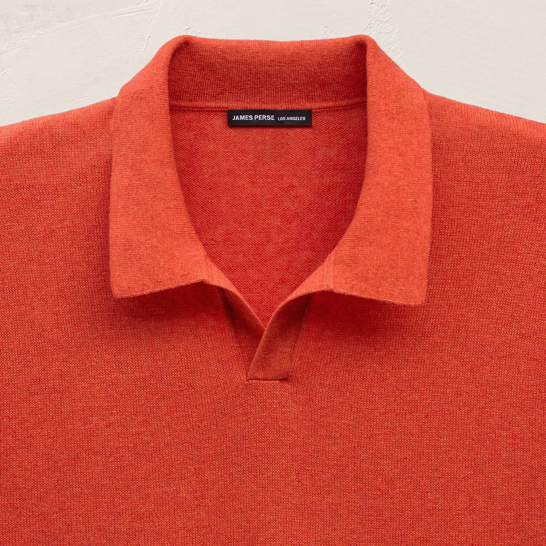 Cotton Cashmere Polo - Blood Orange
