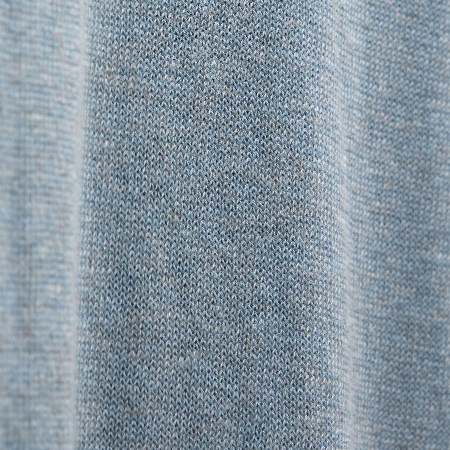 Cotton Cashmere Raglan Crew - Sky Blue