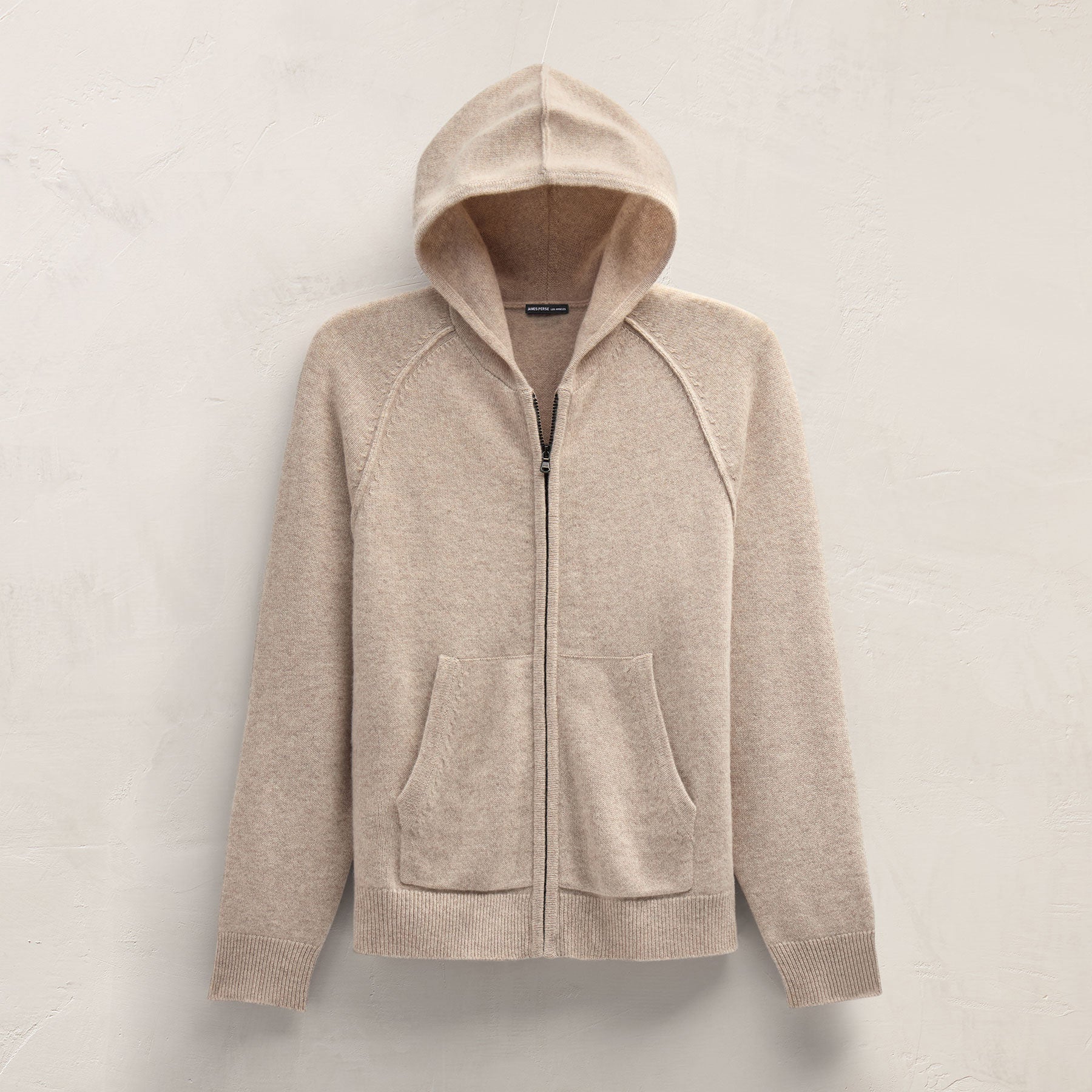 Recycled Cashmere Track Jacket - Stone