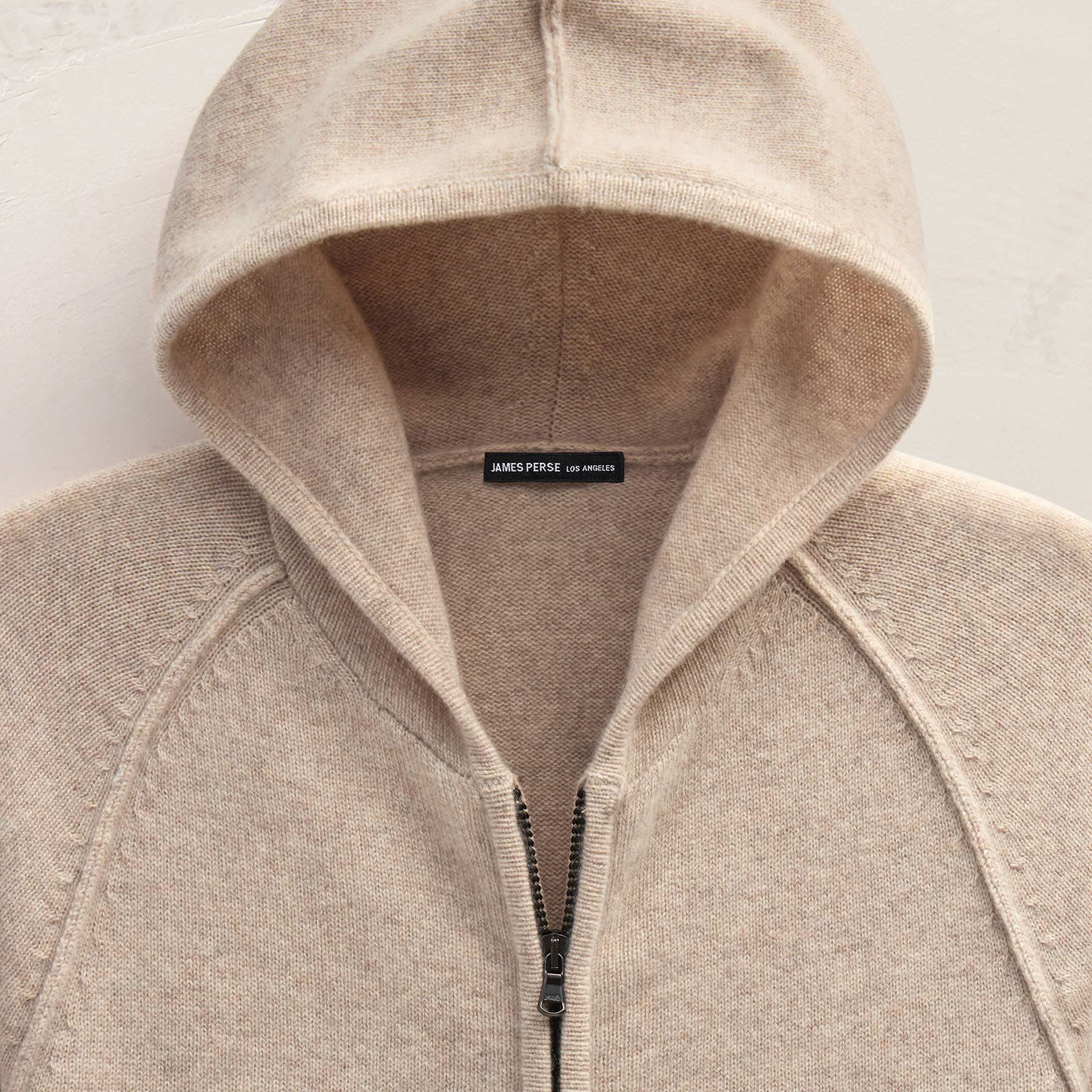 Recycled Cashmere Track Jacket - Stone
