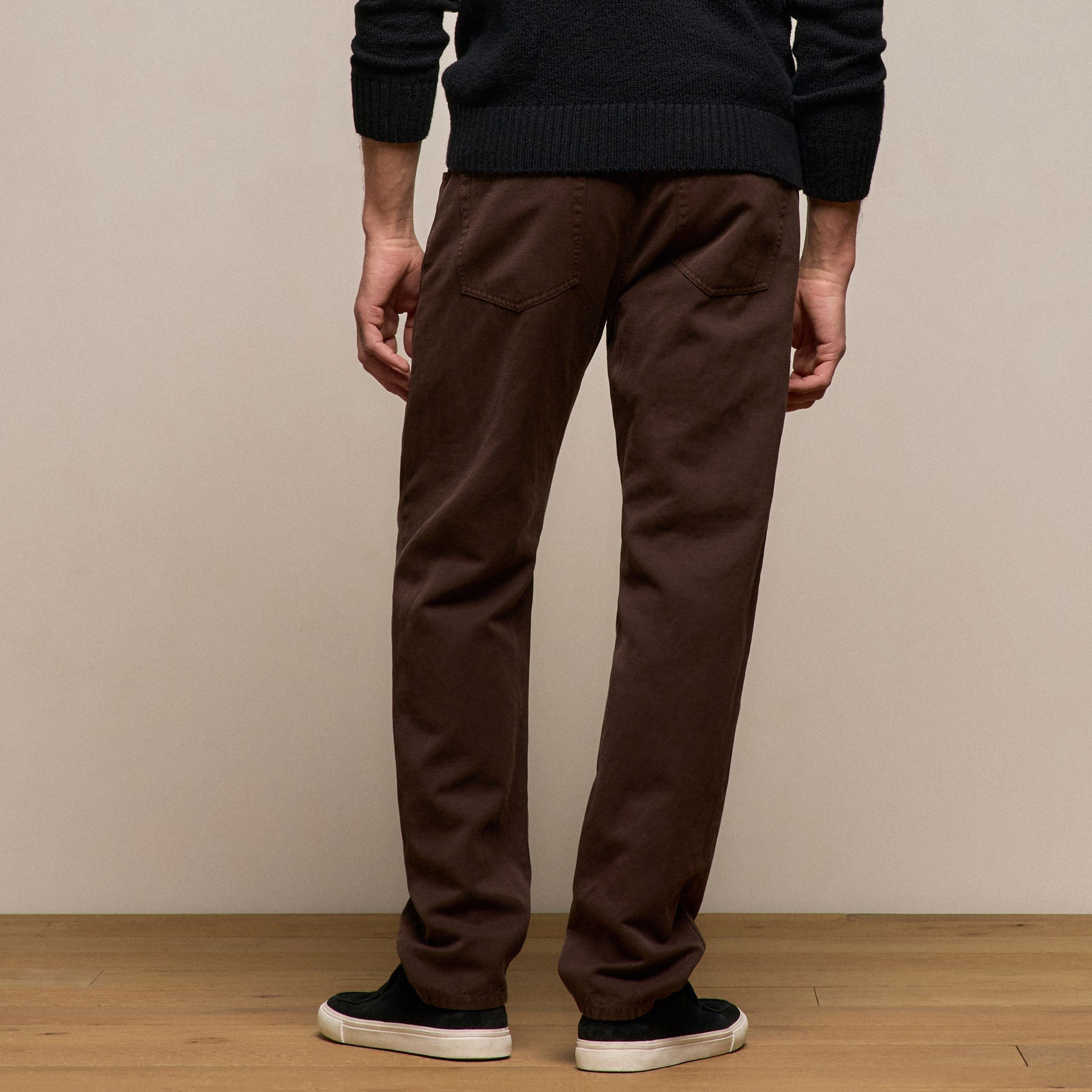 Classic Cotton Linen Twill Pant - Bark Pigment