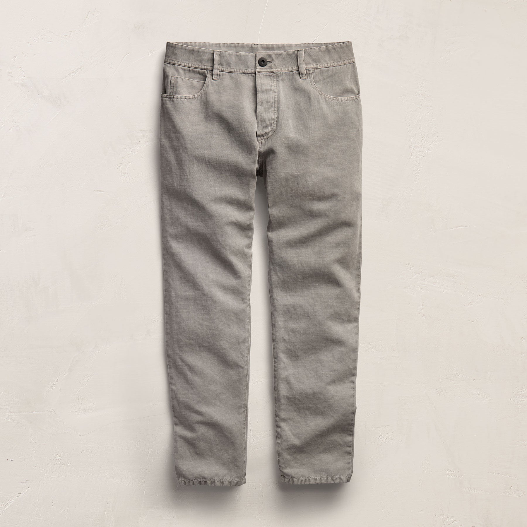Classic Cotton Linen Twill Pant - Fog Pigment
