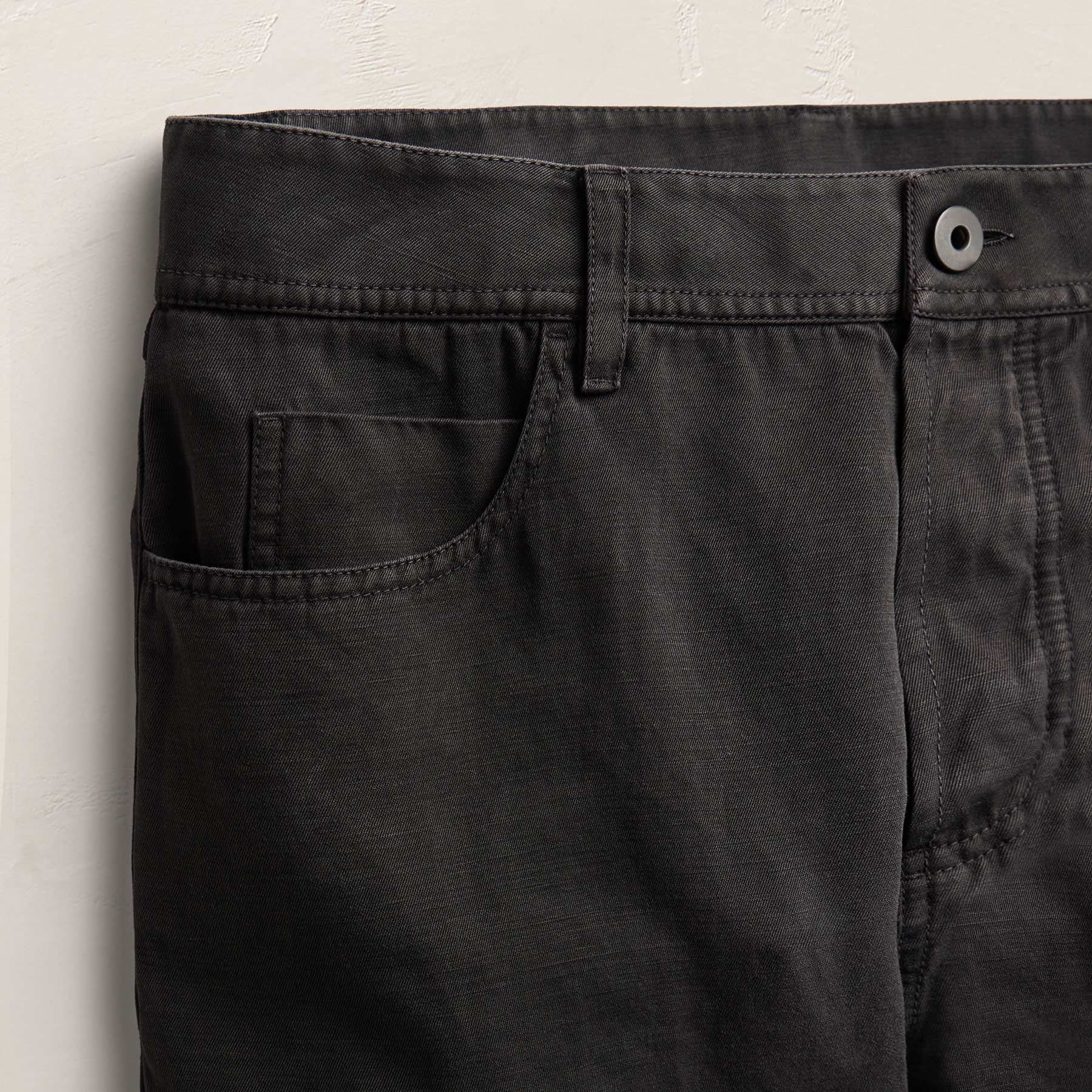 Classic Cotton Linen Twill Pant - Magma Pigment