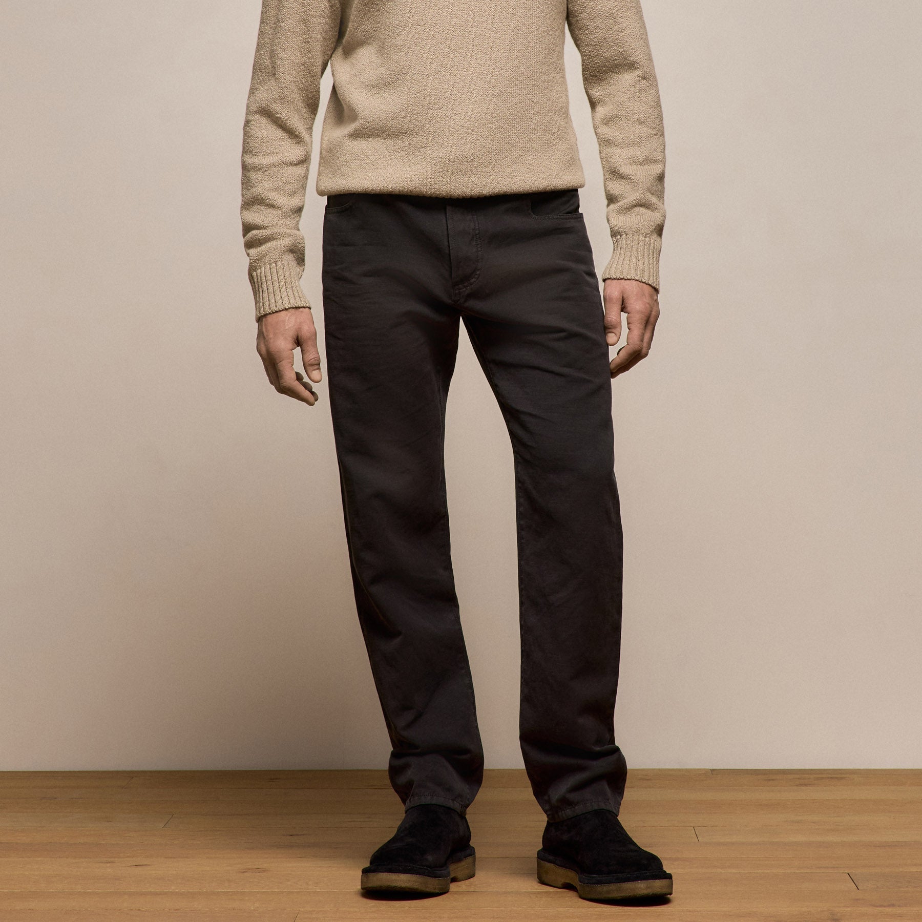 Classic Cotton Linen Twill Pant - Magma Pigment