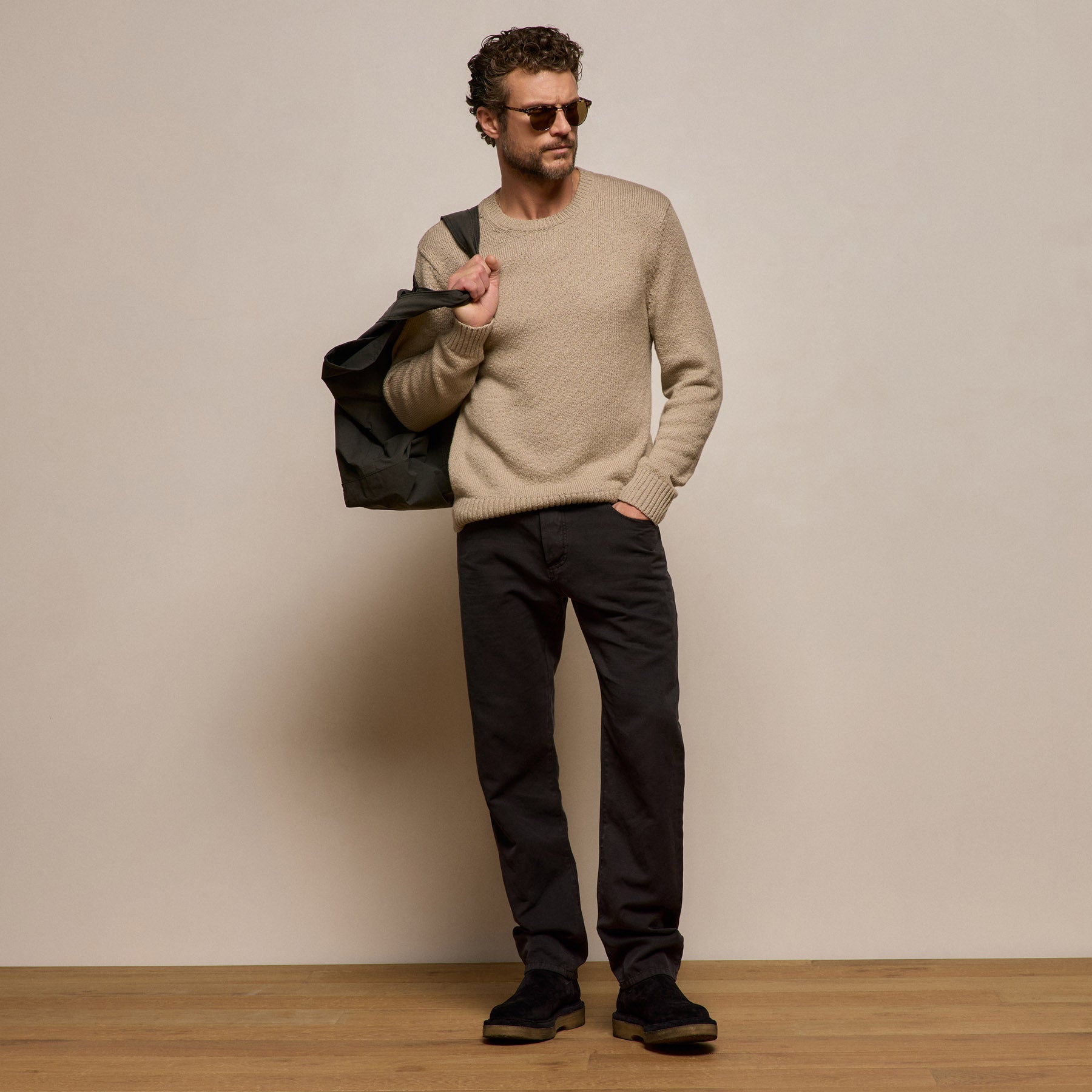 Classic Cotton Linen Twill Pant - Magma Pigment