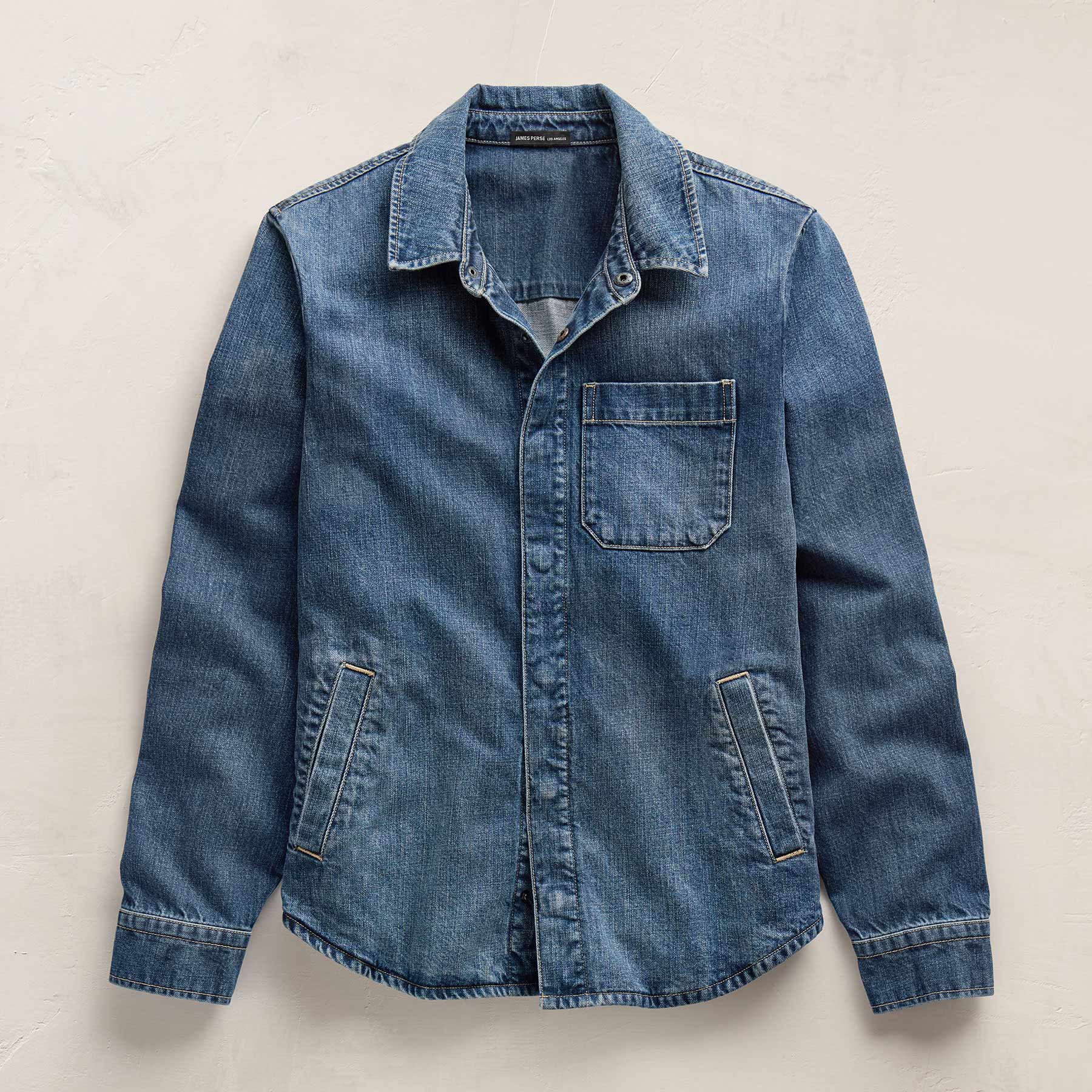 Denim Shirt Jacket - Medium Wash