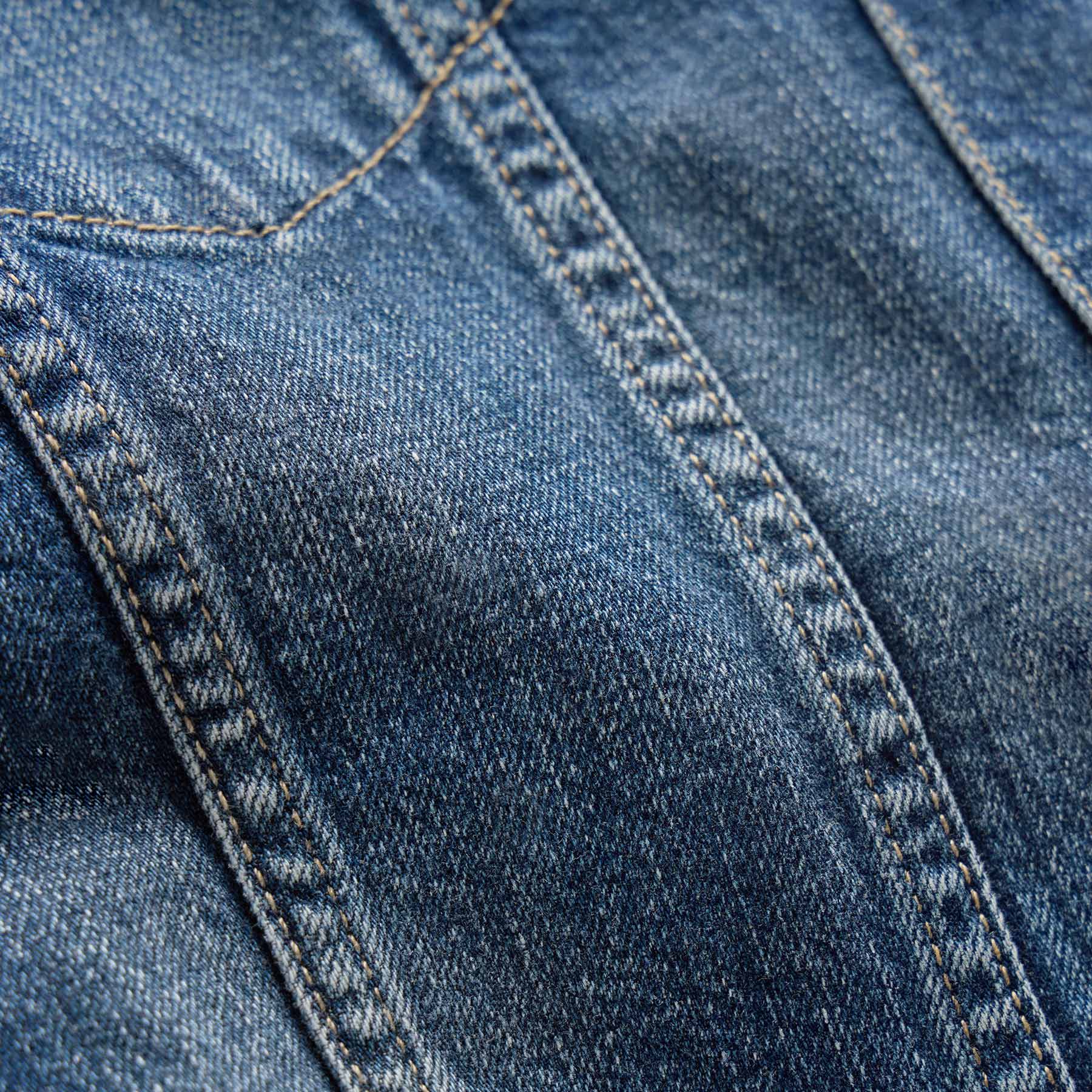 Lined Denim Trucker Jacket - Medium Wash