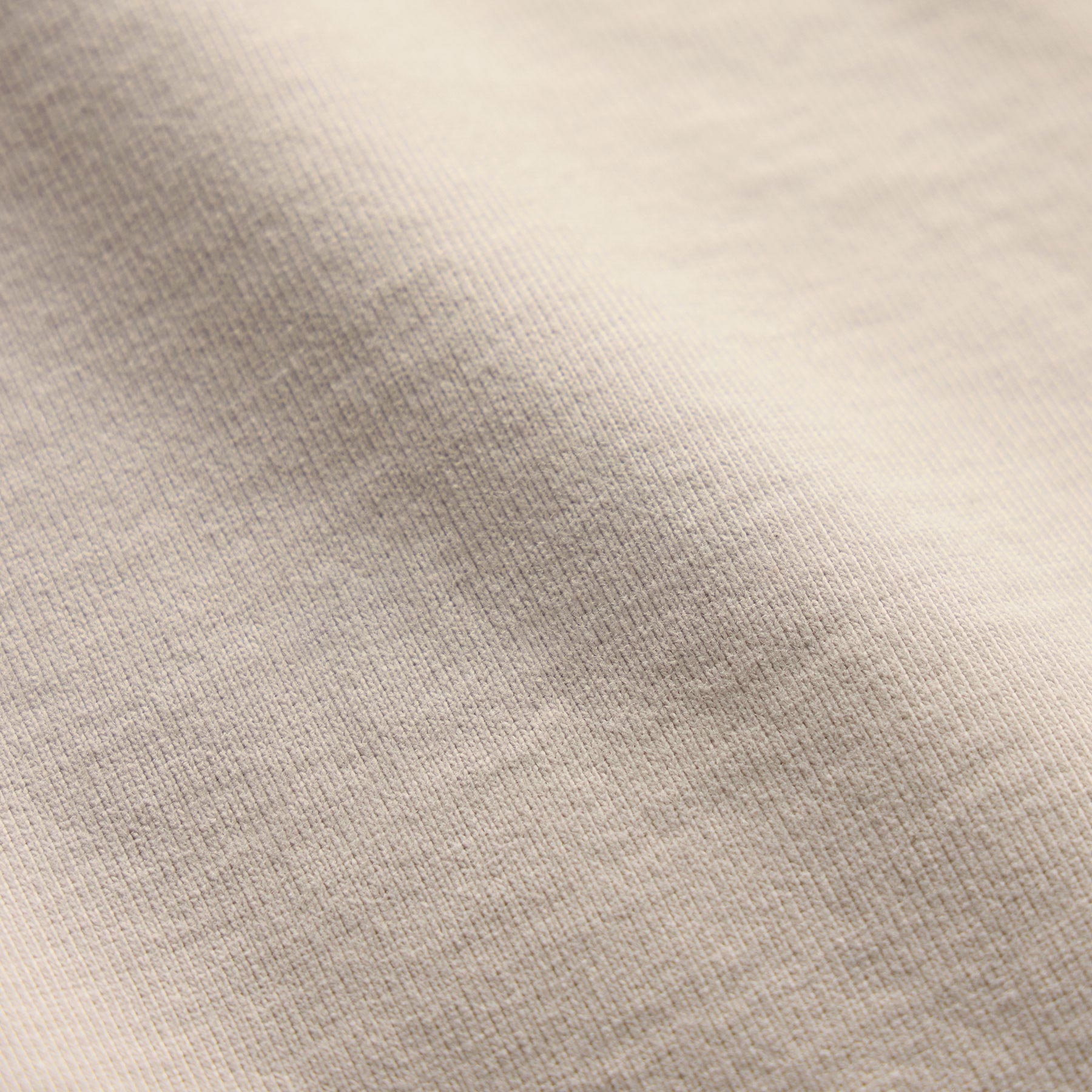Organic Sueded Jersey Half Zip - Pearl