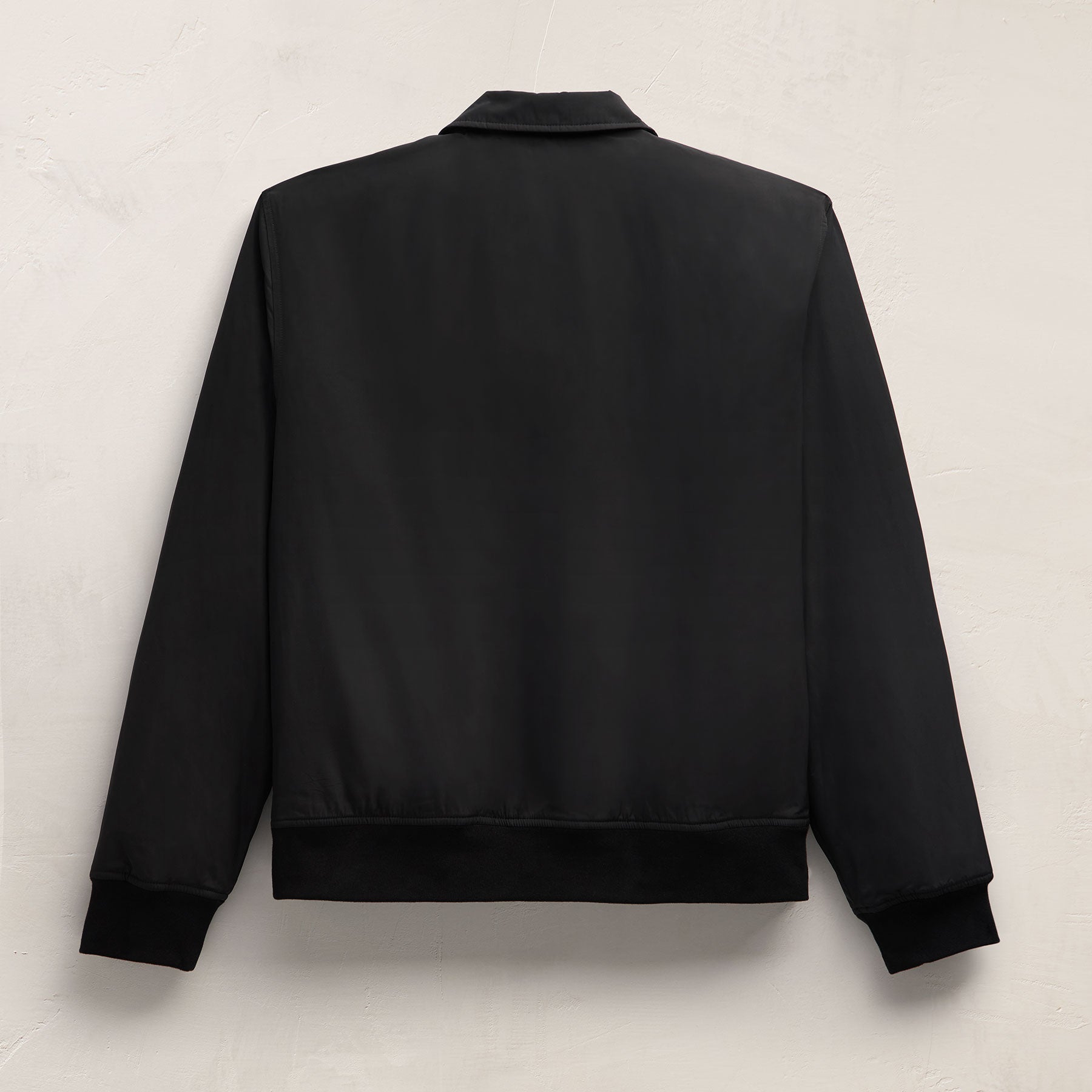 Recycled Twill Bomber Jacket - Black