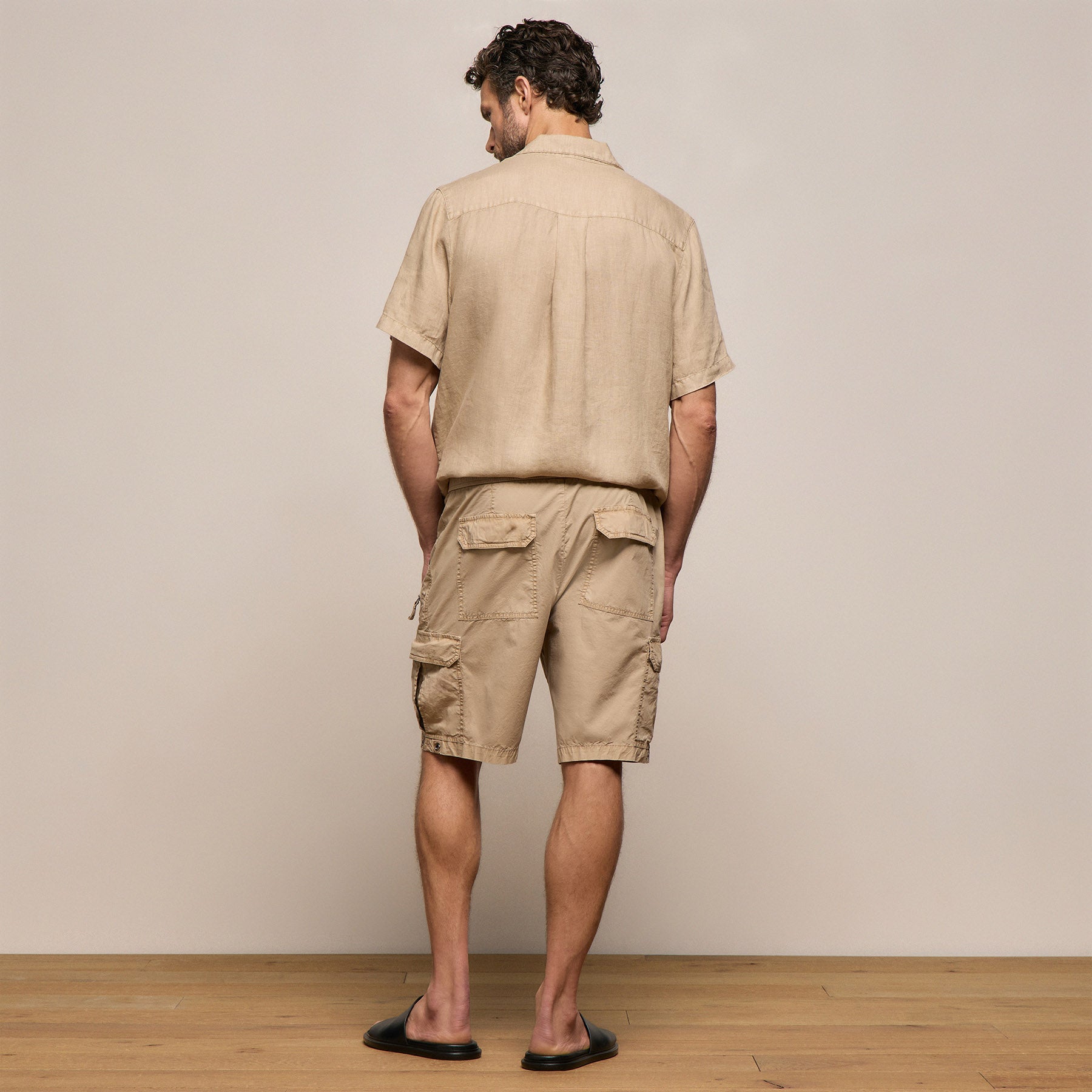 Parachute Poplin Cargo Short - Light Khaki Pigment
