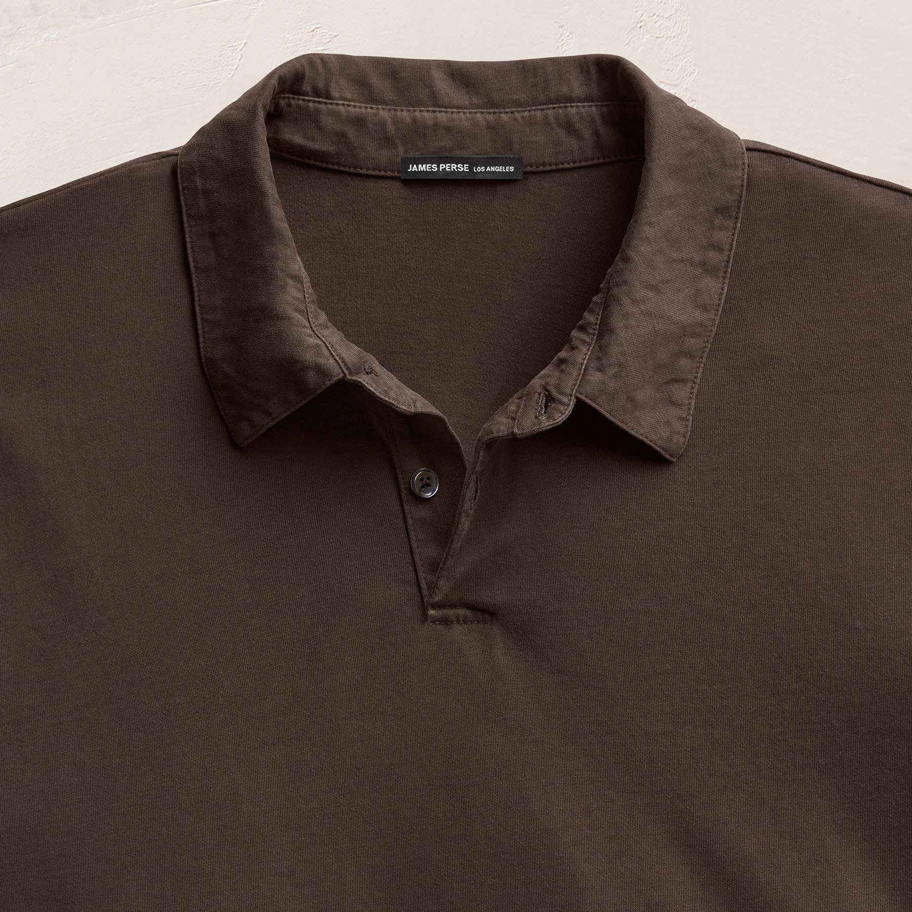 Sueded Jersey Polo - Bark Pigment