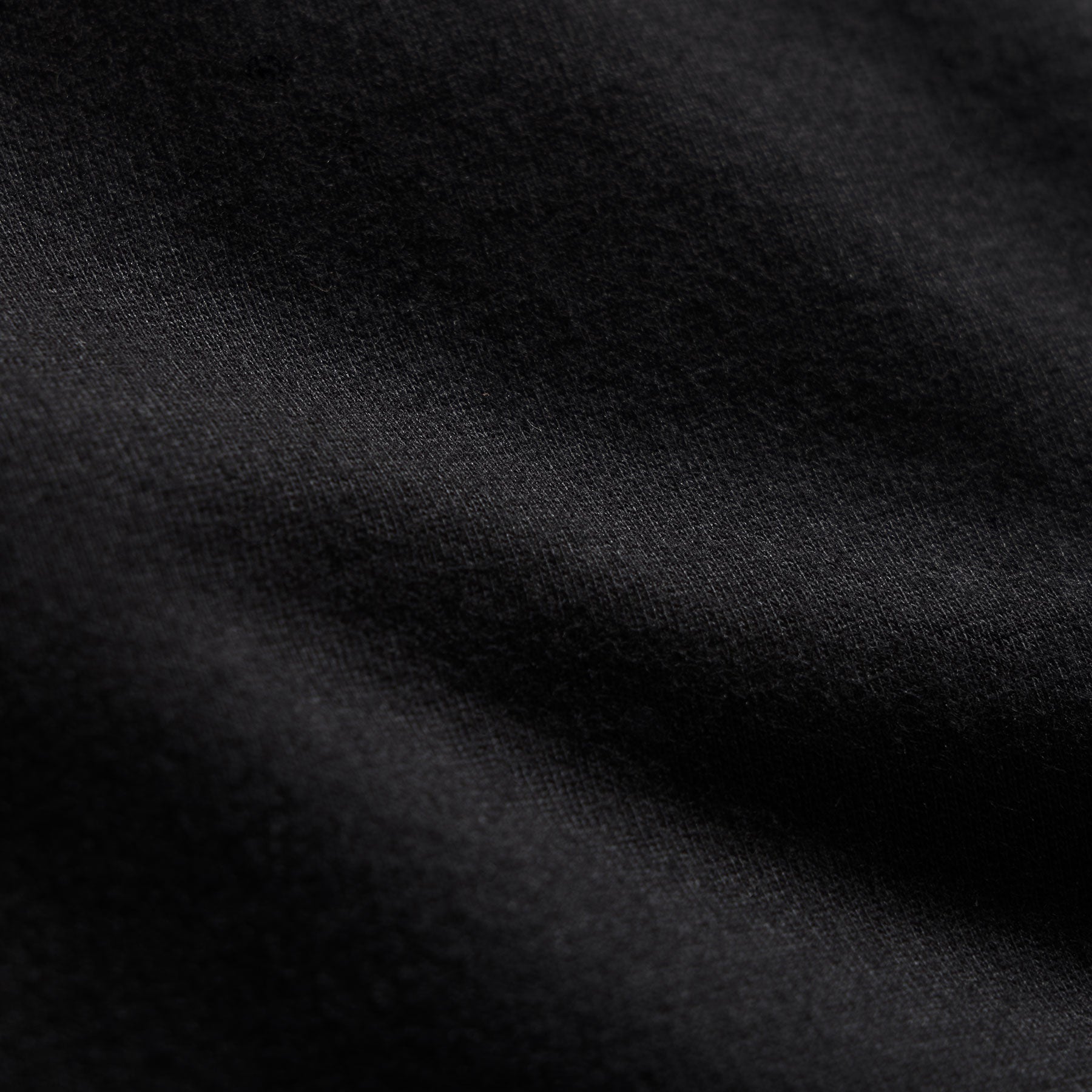 Sueded Jersey Polo - Black