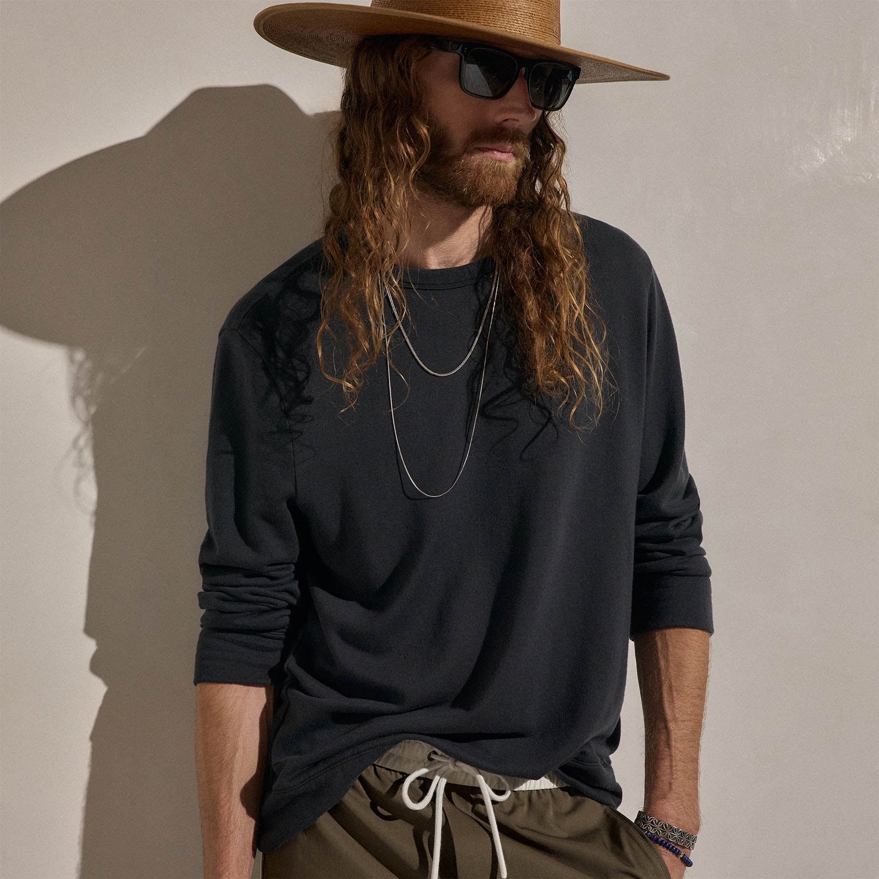 Cotton Cashmere Sweatshirt - Magma