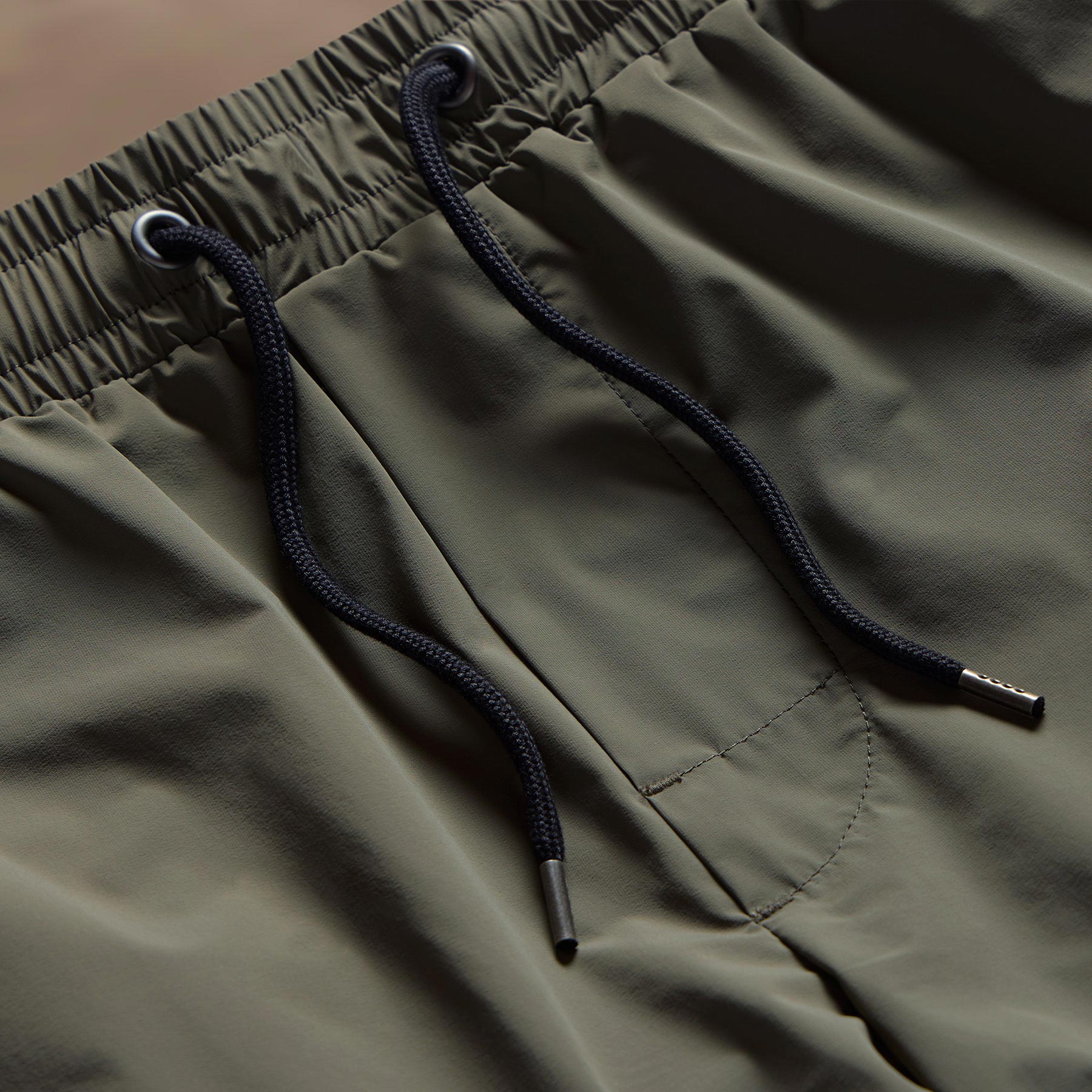 Stretch Nylon Split Hem Boardshort - Artillery