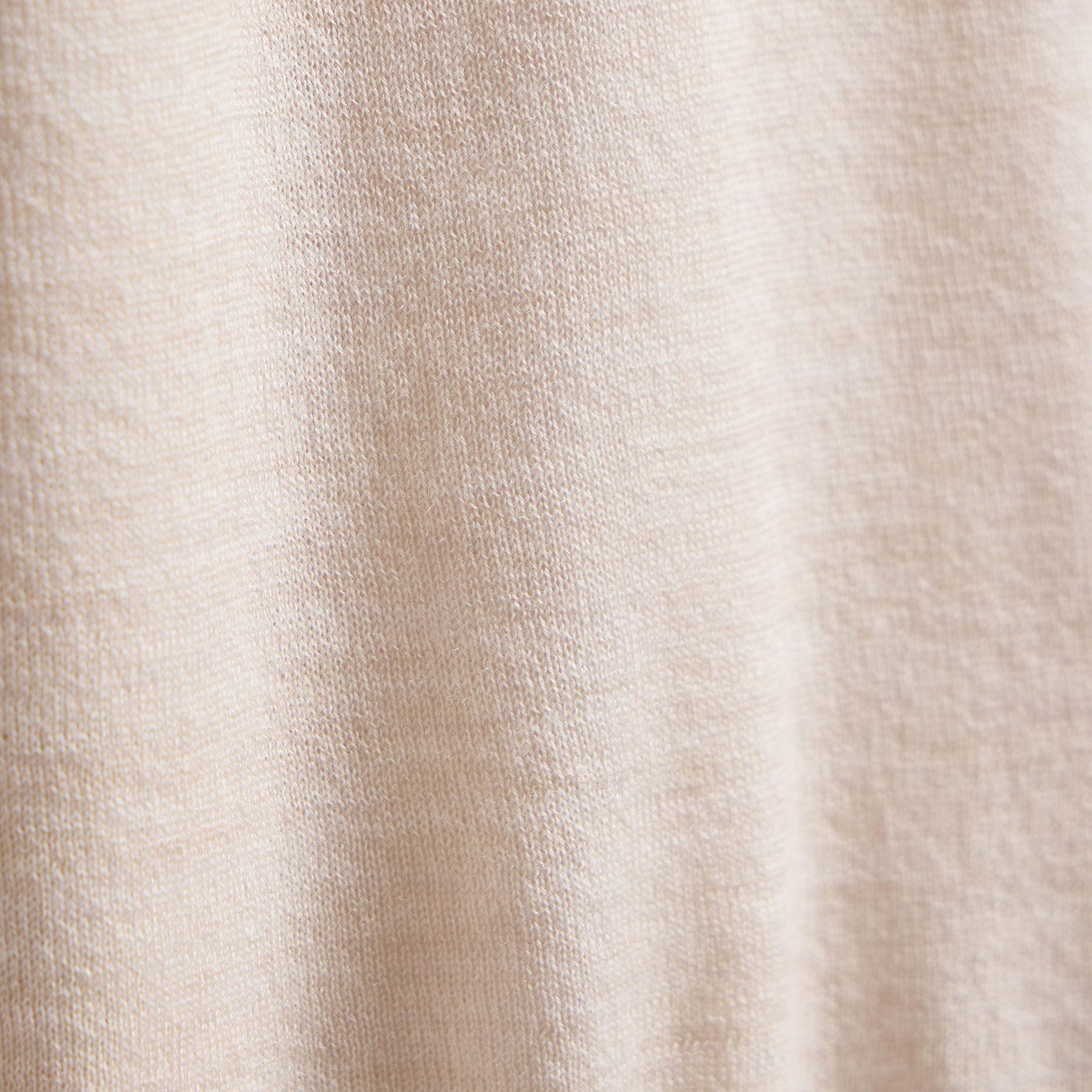 Ultrafine Cashmere Tipped Crew - Balsa/Ivory