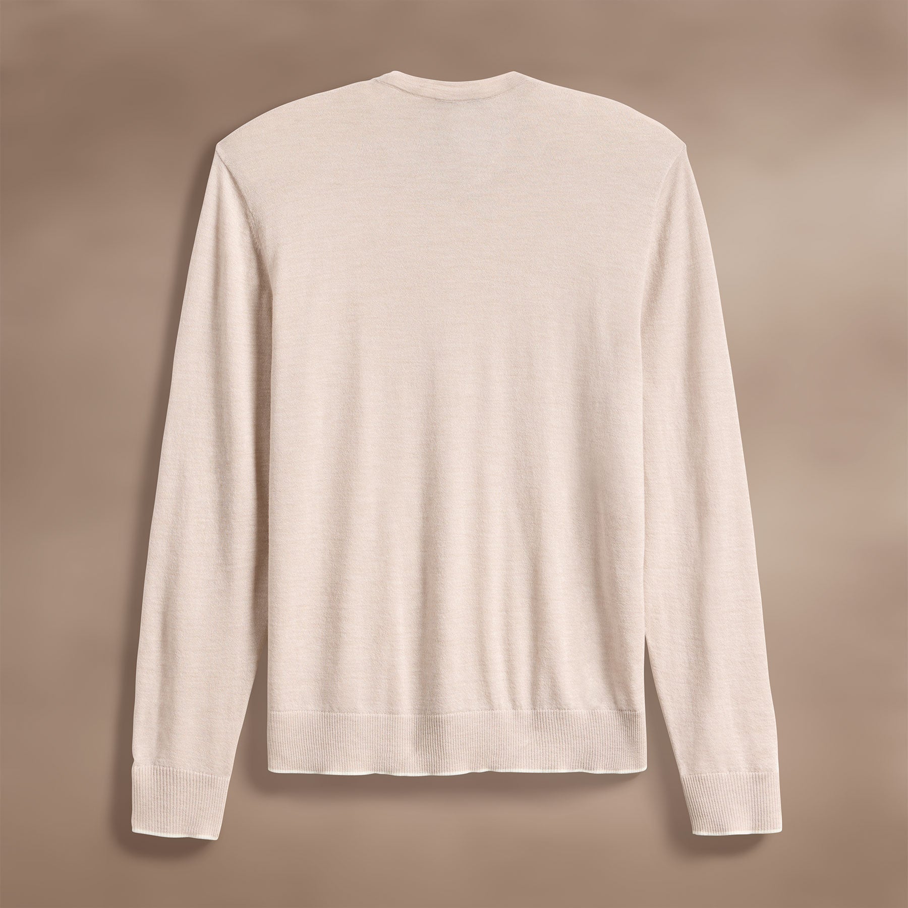 Ultrafine Cashmere Tipped Crew - Balsa/Ivory