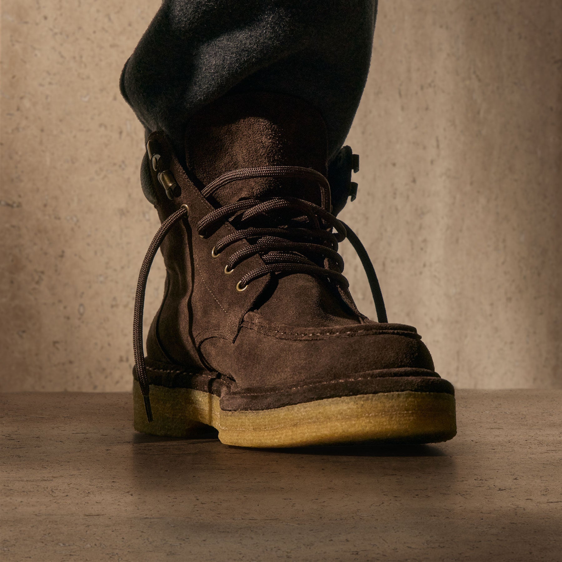 Men's Suede Work Boot - Cafe
