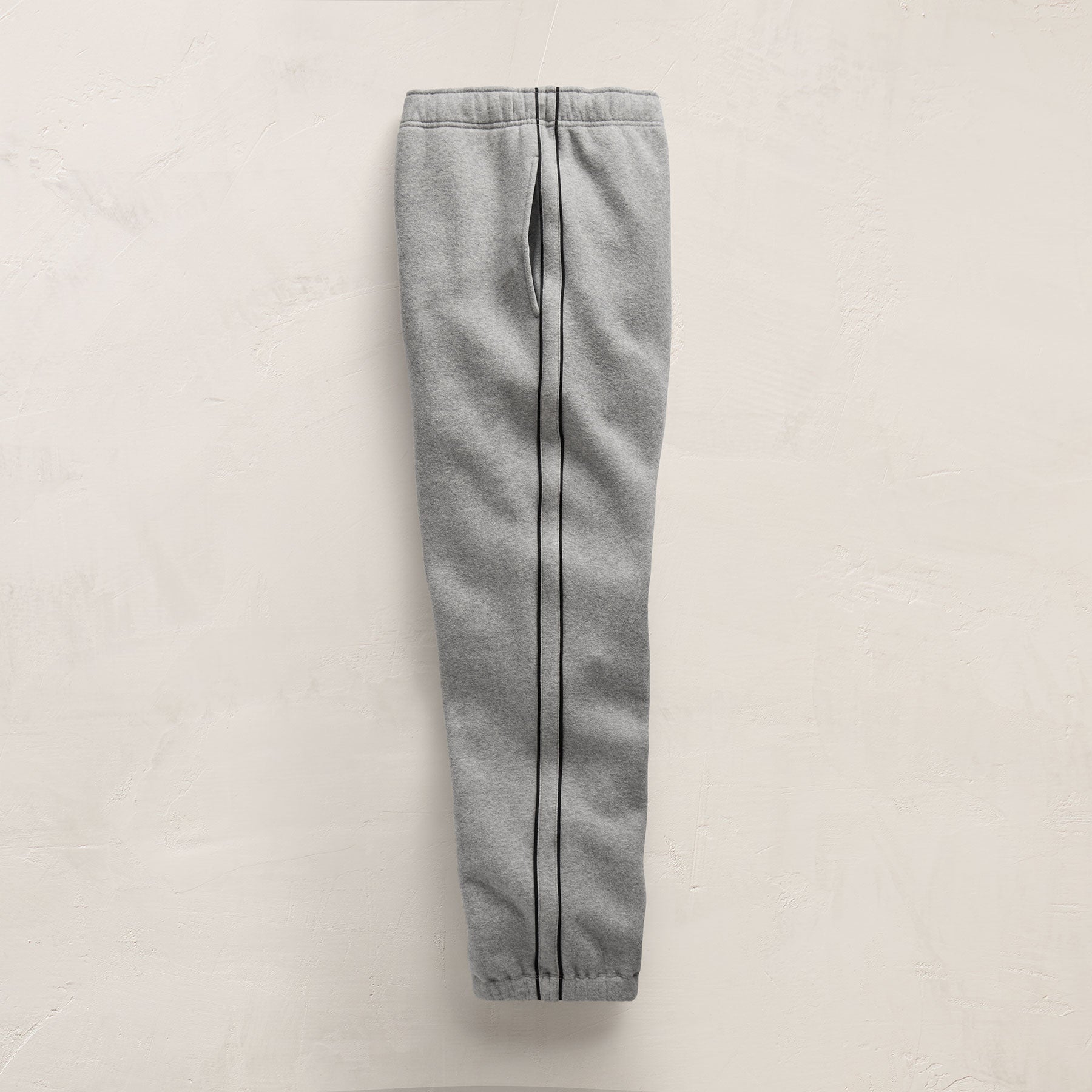 Cozy Sweat Pant With Piping - Heather Grey