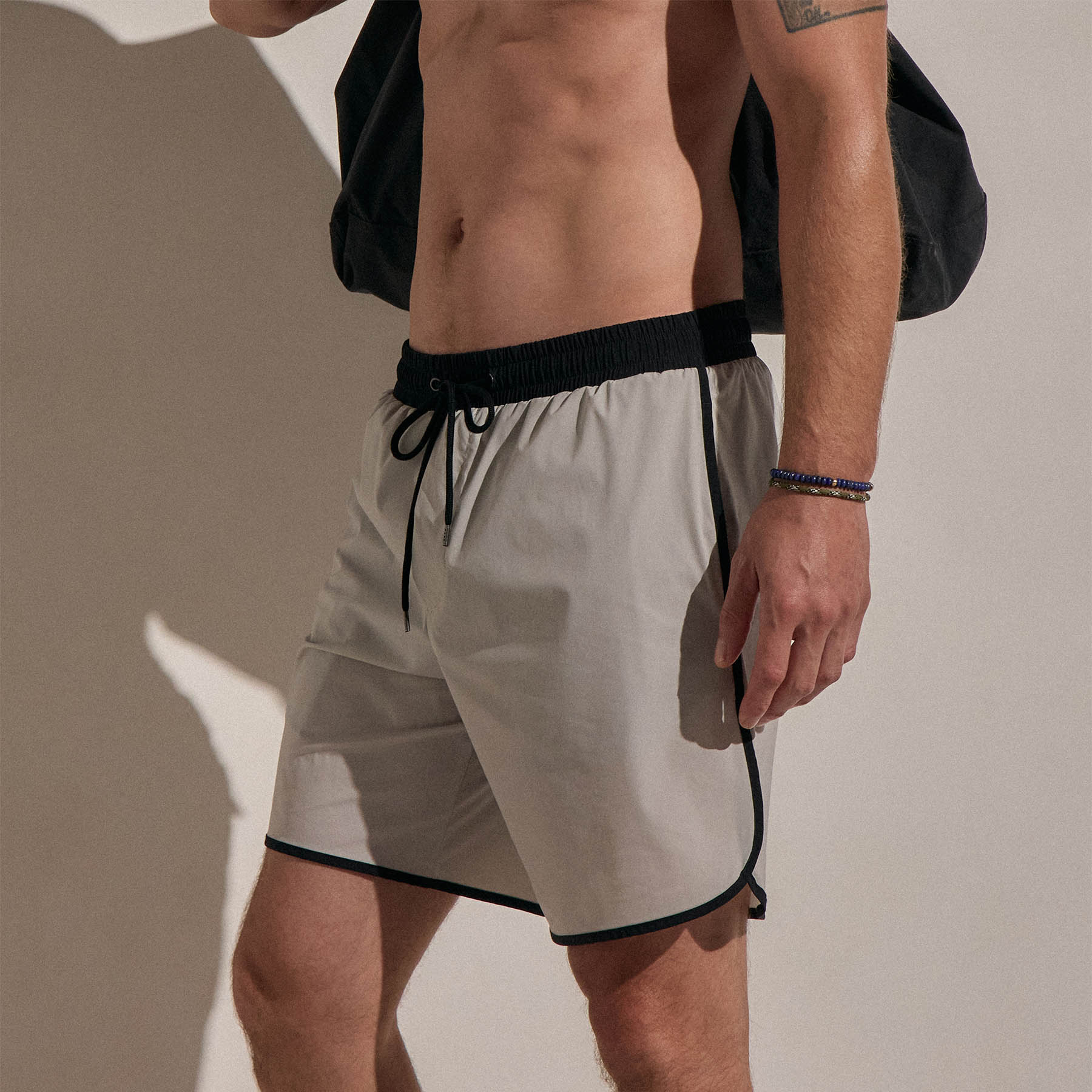 Retro Boardshort - Salt/Black