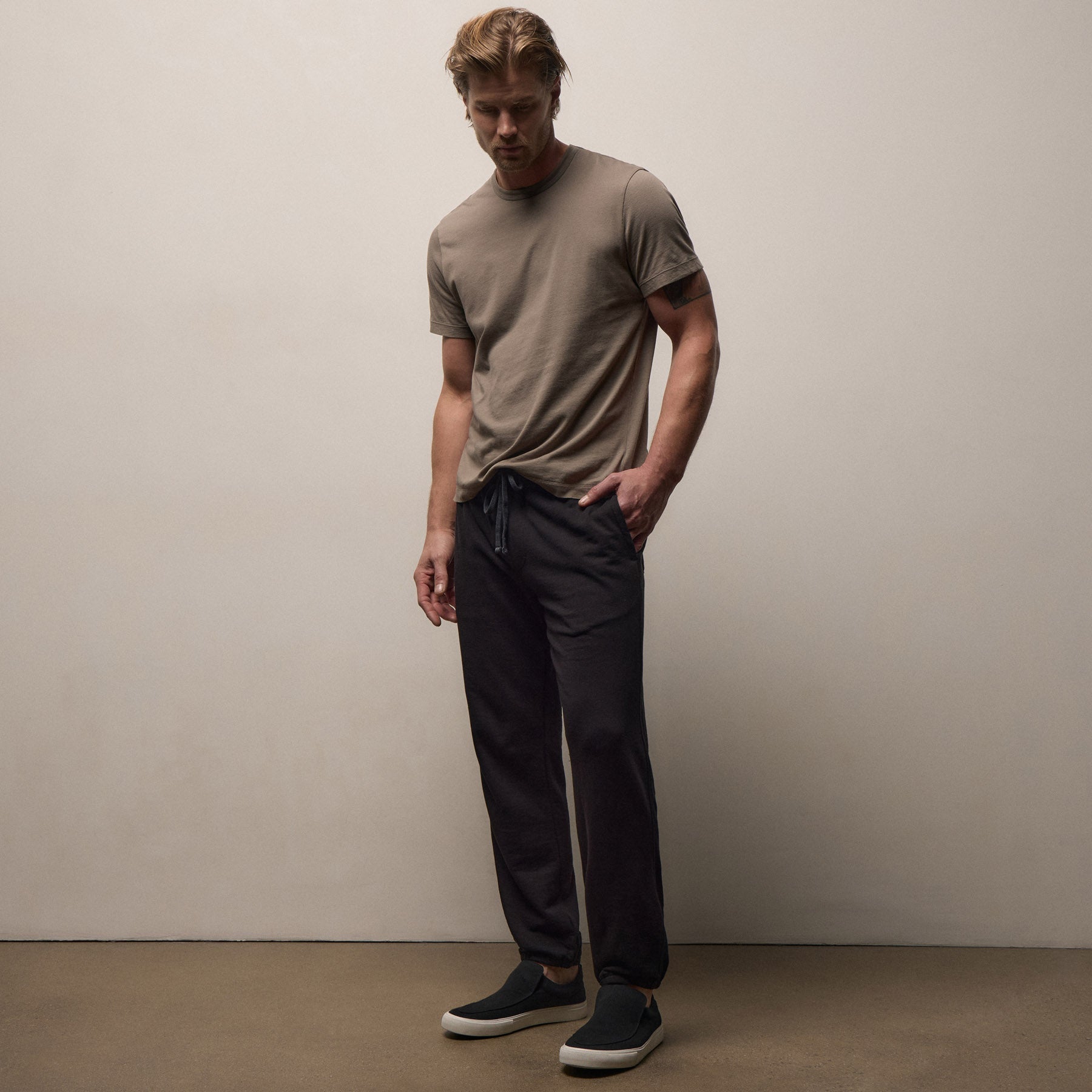 Vintage French Terry Sweatpant - Black