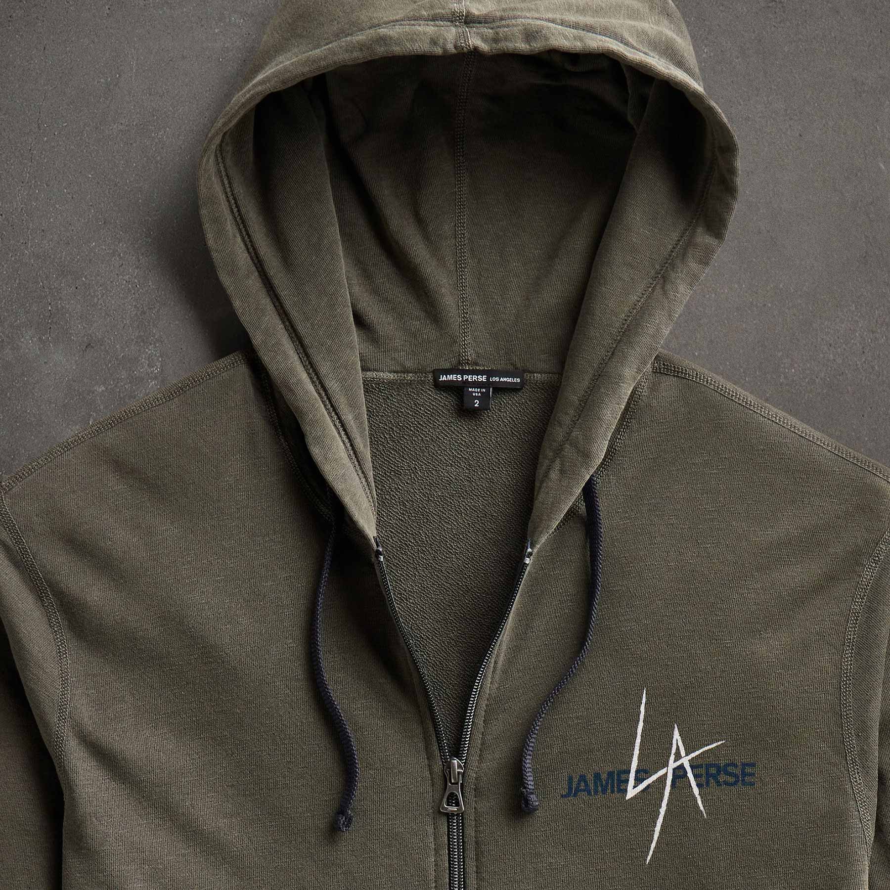 JP x LA Zip Up Hoodie - Platoon Pigment