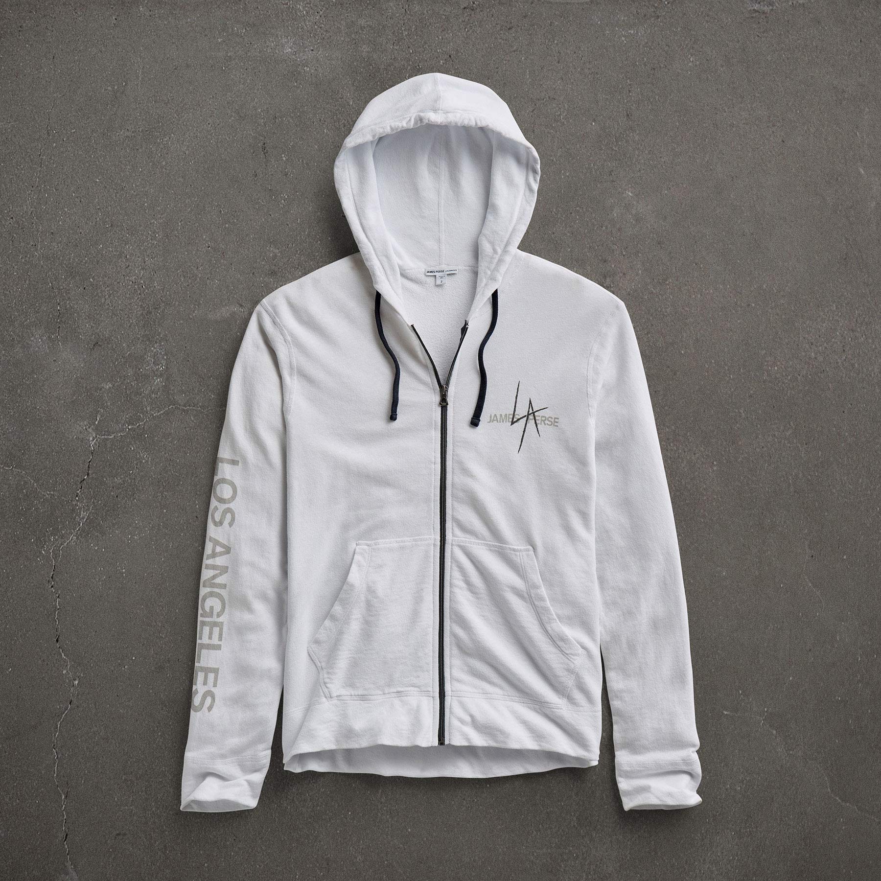 JP x LA Zip Up Hoodie - White