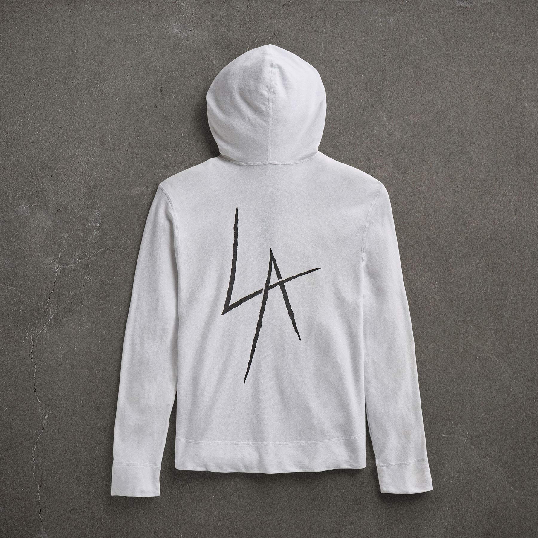 JP x LA Zip Up Hoodie - White
