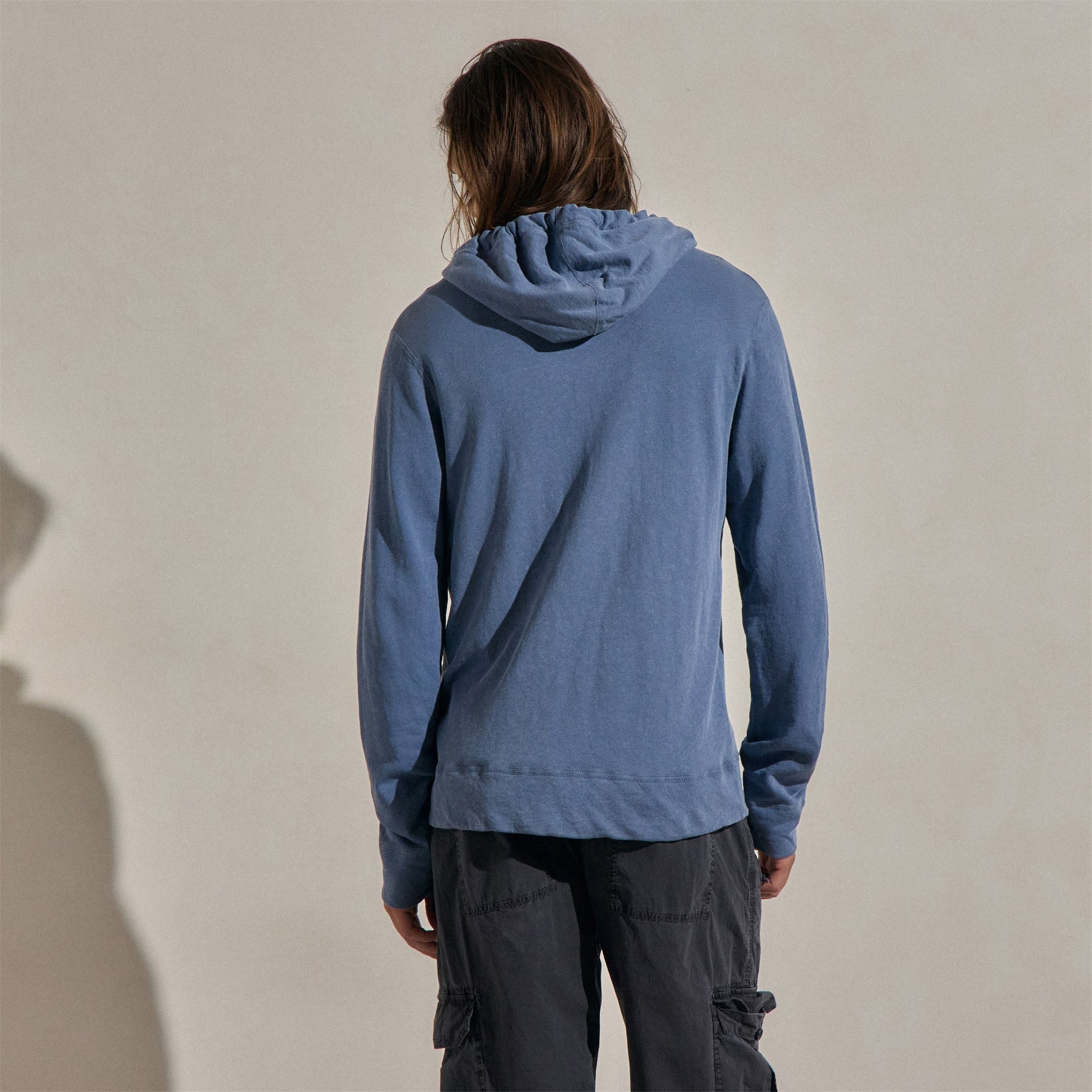 Vintage French Terry Zip Up Hoodie - Danube Pigment
