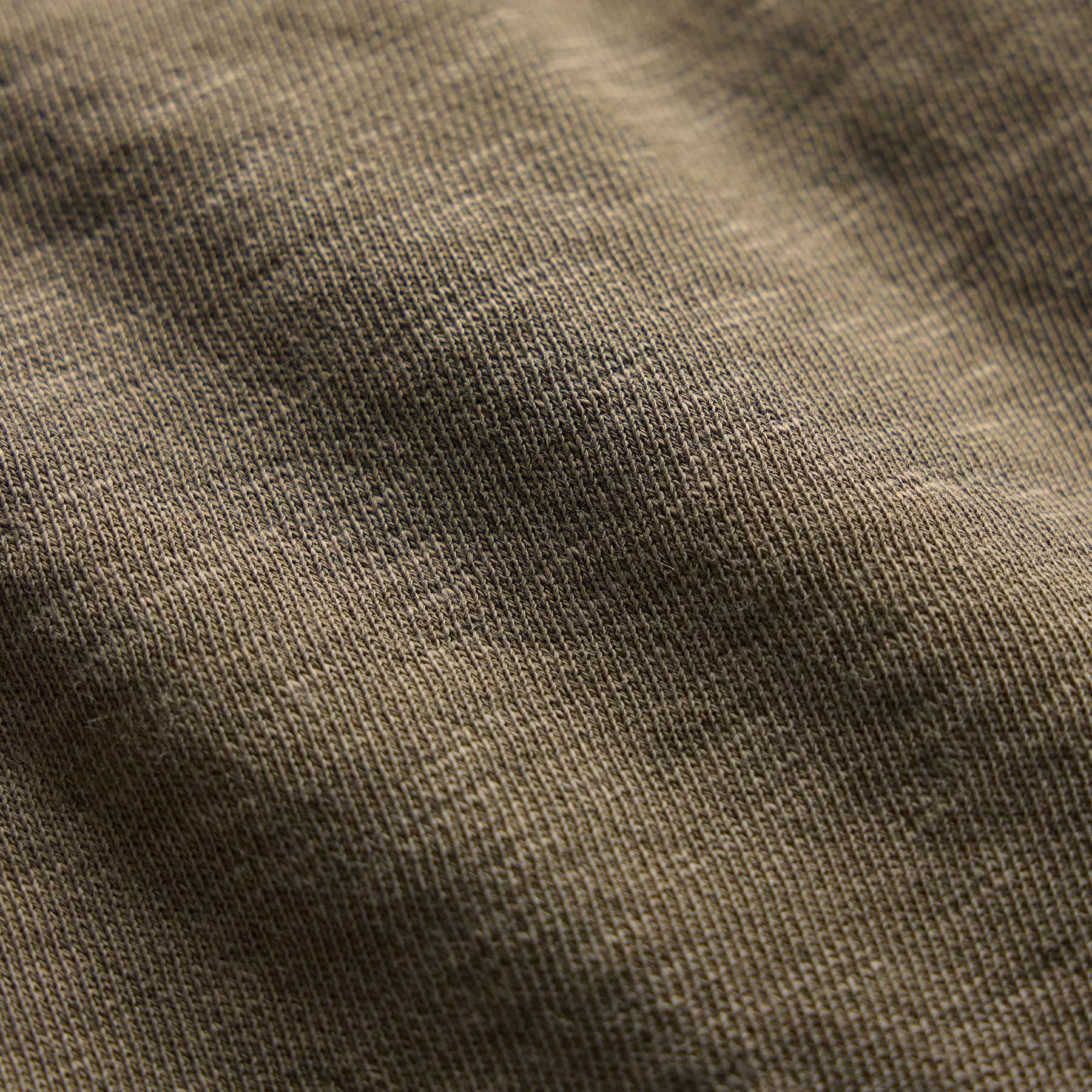 Vintage French Terry Zip Up Hoodie - Light Olive Pigment