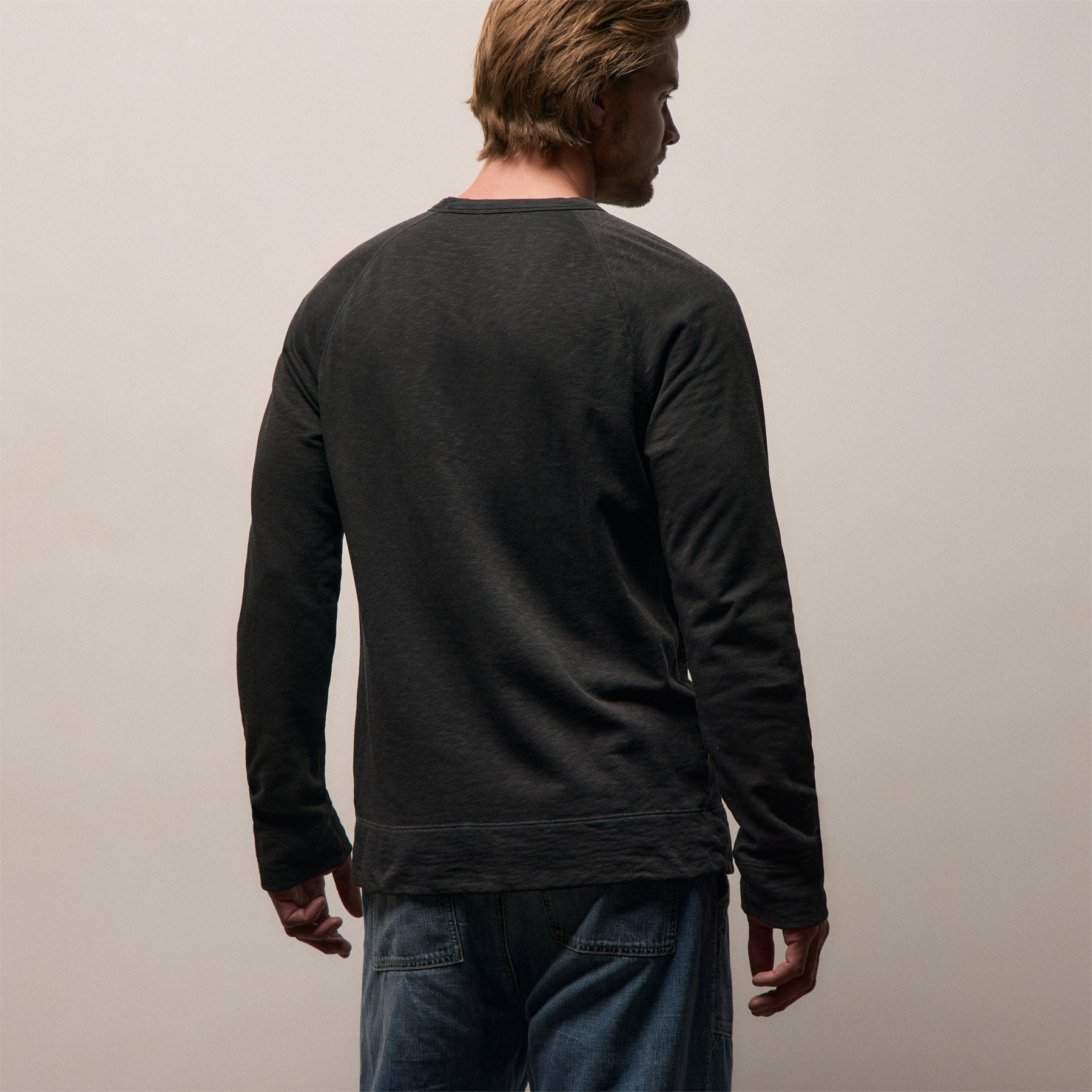 Vintage French Terry Sweatshirt - Carbon Pigment