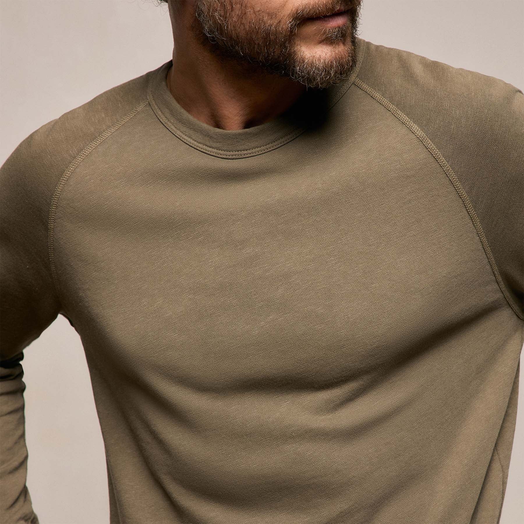 Vintage French Terry Sweatshirt - Light Olive Pigment
