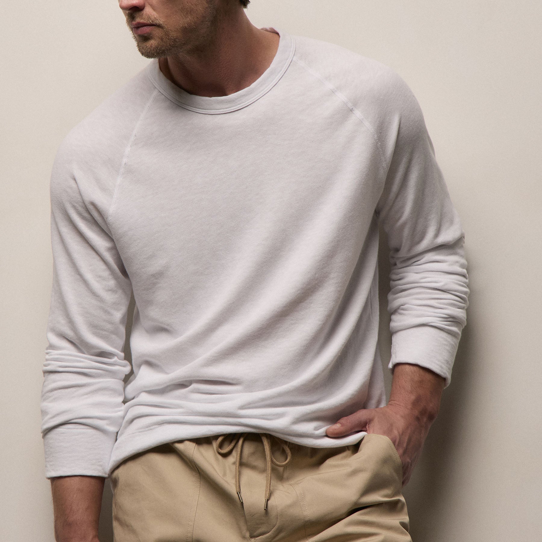 Vintage French Terry Sweatshirt - White