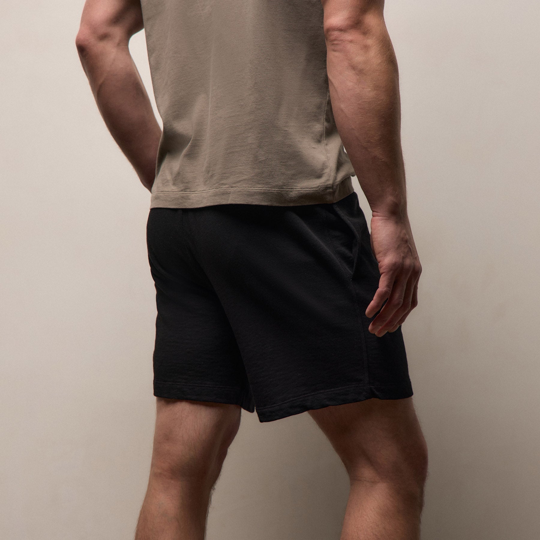 Vintage French Terry Sweat Short - Black