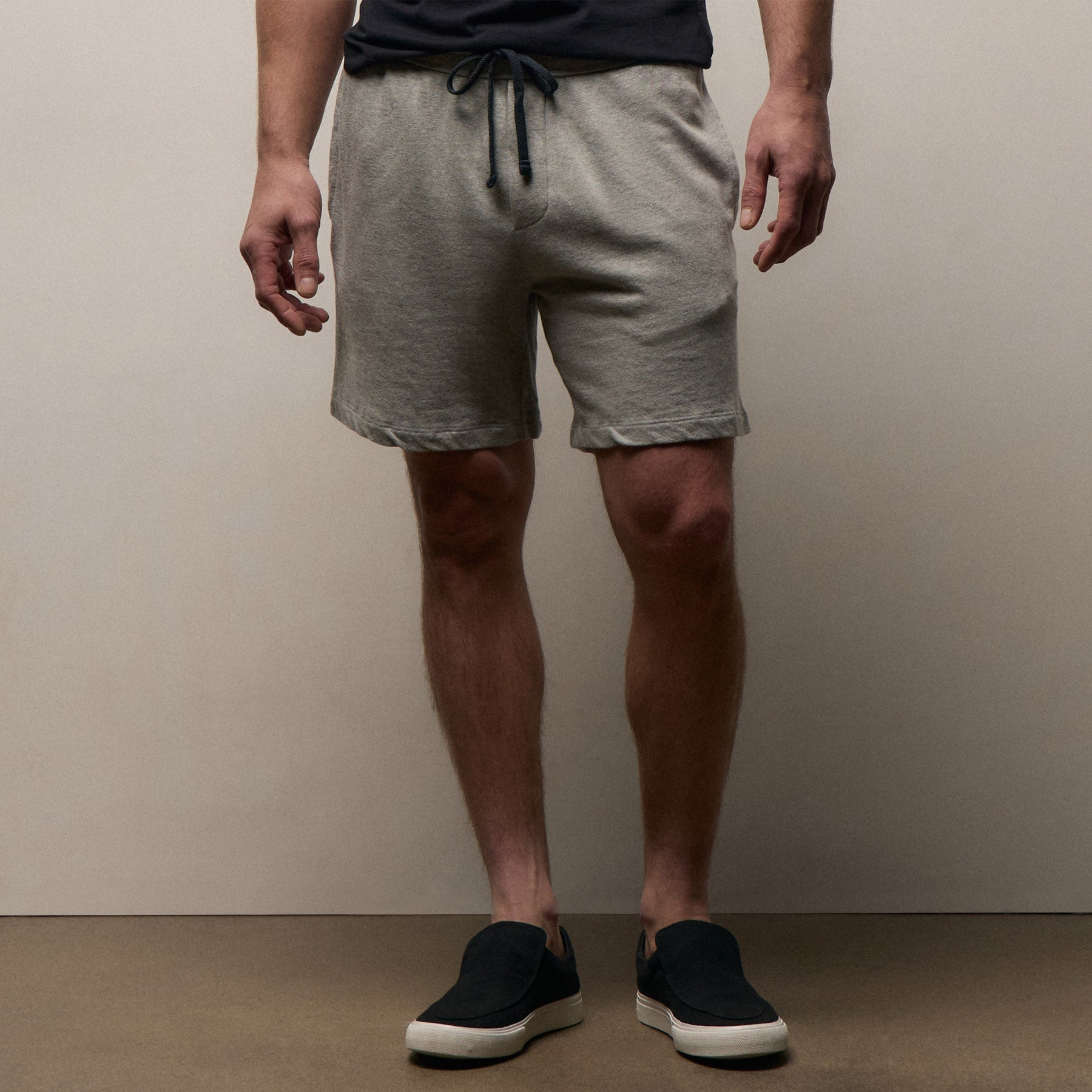 Vintage French Terry Sweat Short - Heather Grey