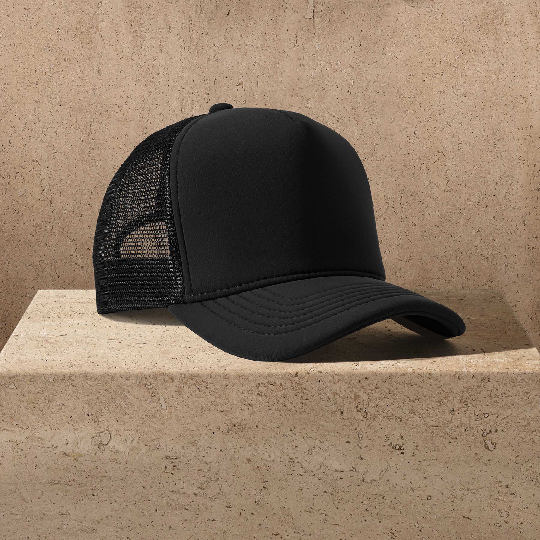 Scuba Trucker Hat - Black